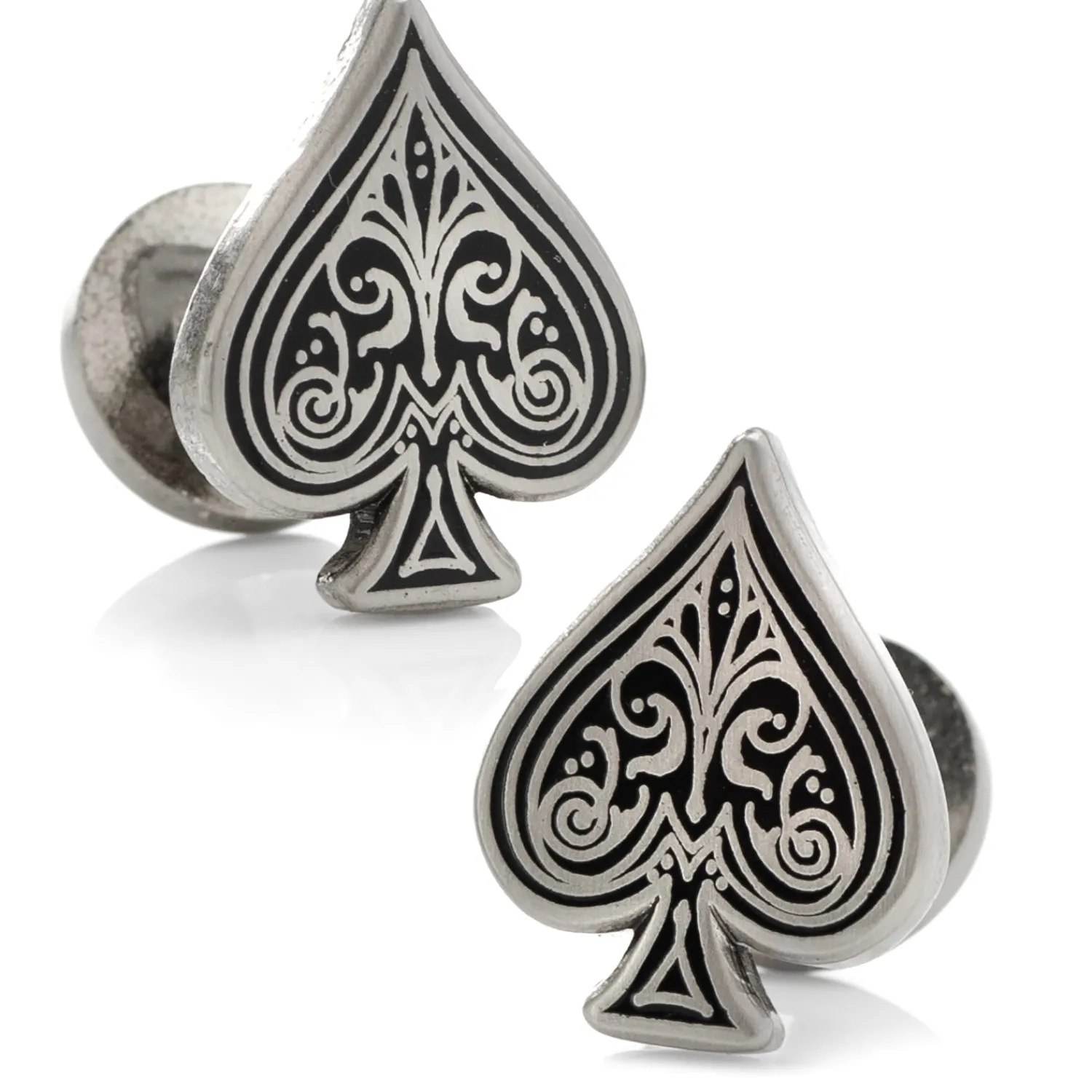 Store Ace of Spades Antique Silver Cufflinks Luxury Cufflinks | Hobbies & Interests Cufflinks