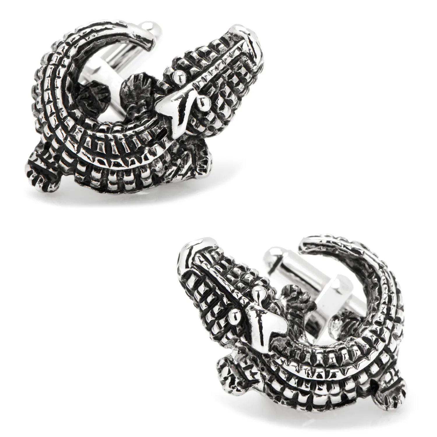 Store Antiqued Gator Cuffinks Luxury Cufflinks | Hobbies & Interests Cufflinks