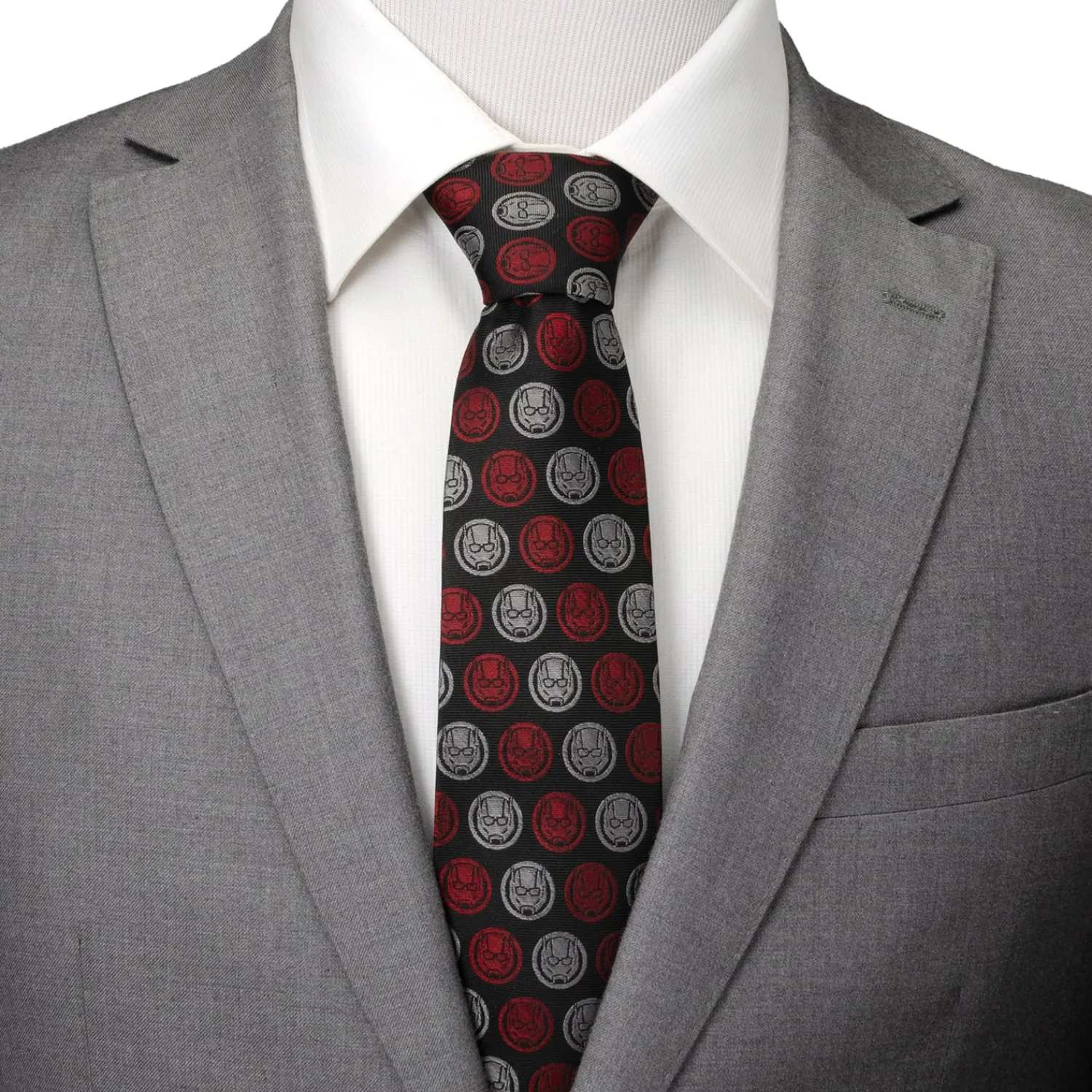 Online Ant-man Red/Gray Charcoal Tie Marvel Ties