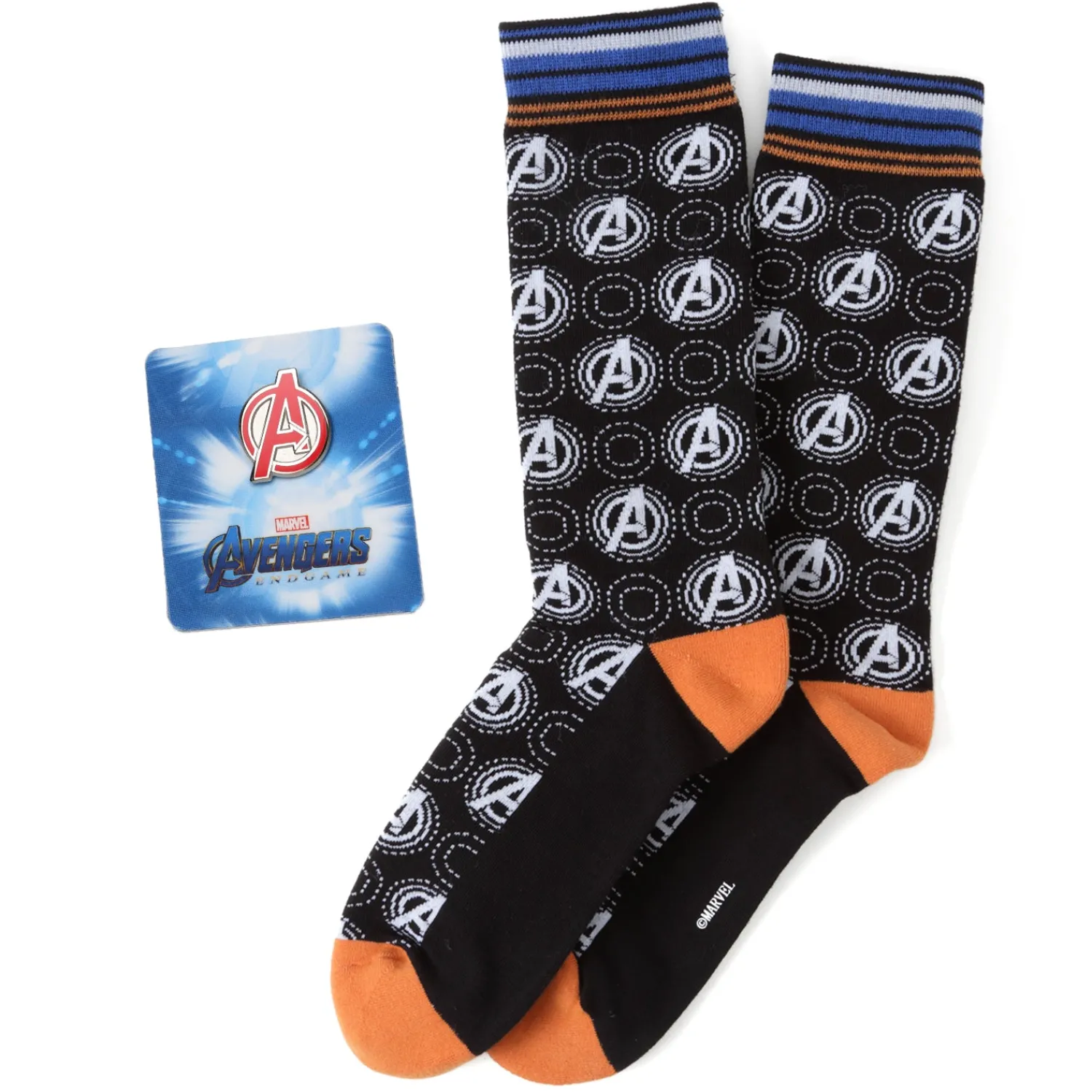 Cheap Avengers Black Multicolored Gift Set Socks