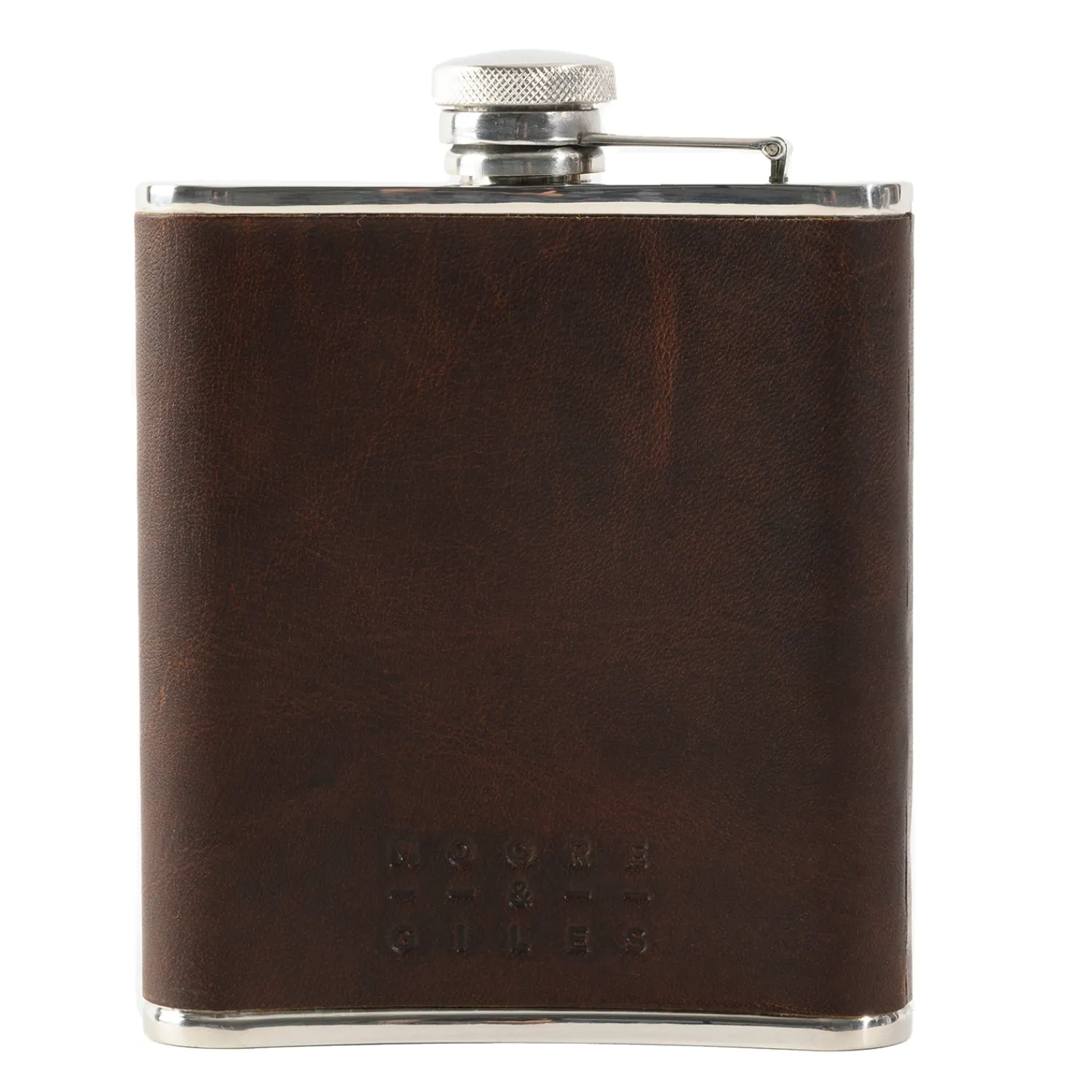 Clearance Baldwin Oak Leather-Wrapped Flask Leather Goods | Barware