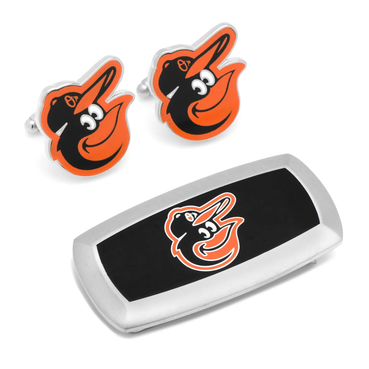 Online Baltimore Orioles Cufflinks and Cushion Money Clip Gift Set Money Clips