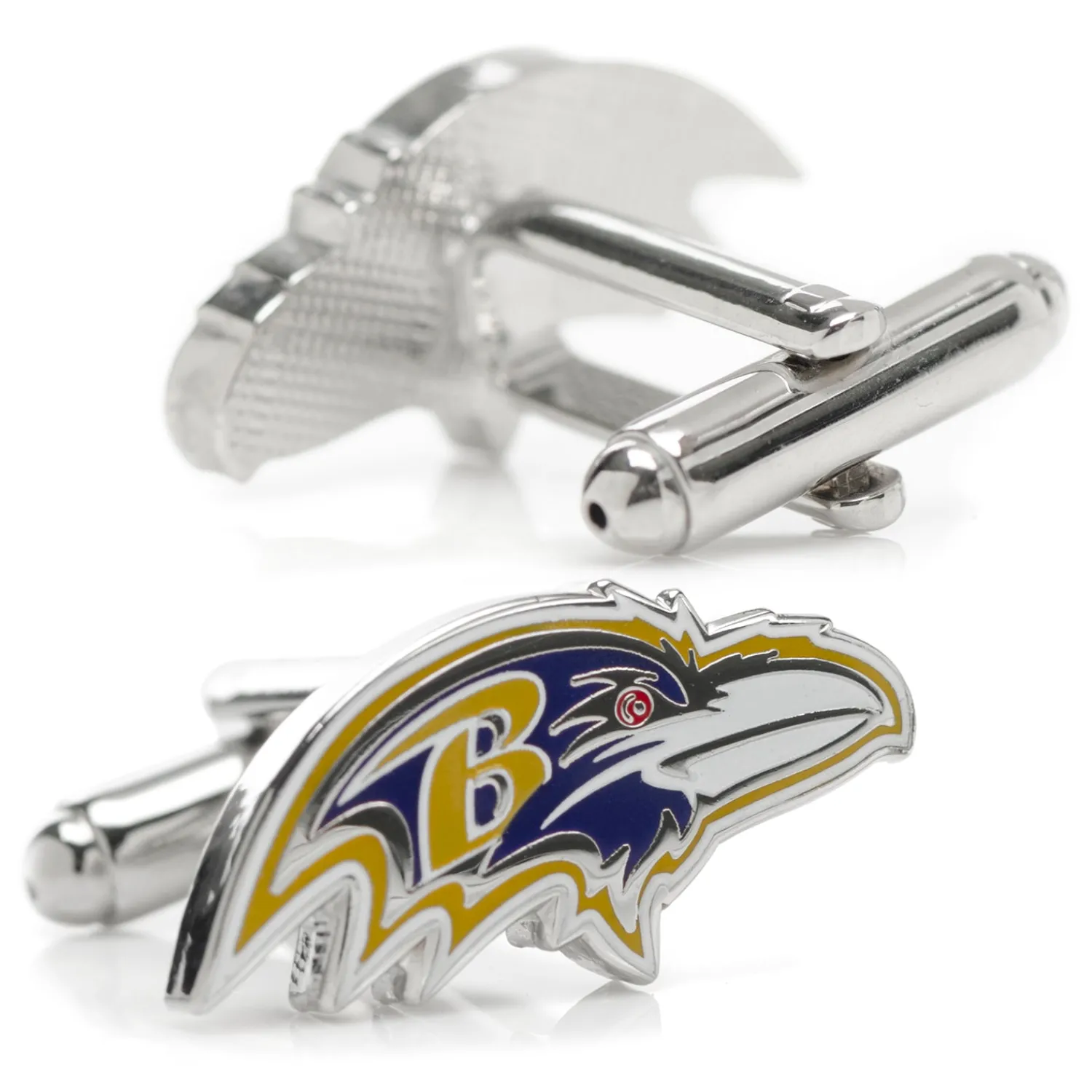 Clearance Baltimore Ravens Head Cufflinks Luxury Cufflinks | Sports Cufflinks