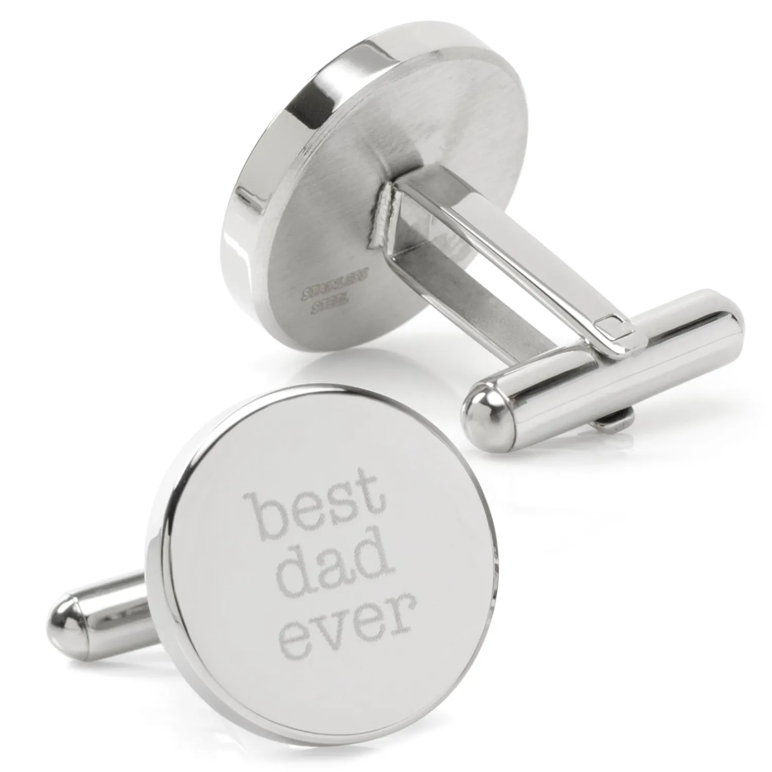 Sale Best Dad Ever Engravable Cufflinks Luxury Cufflinks | Hobbies & Interests Cufflinks