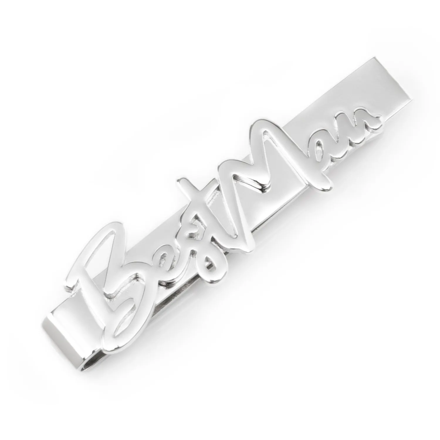 Hot Best Man Silver Tie Bar Classic Tie Bars