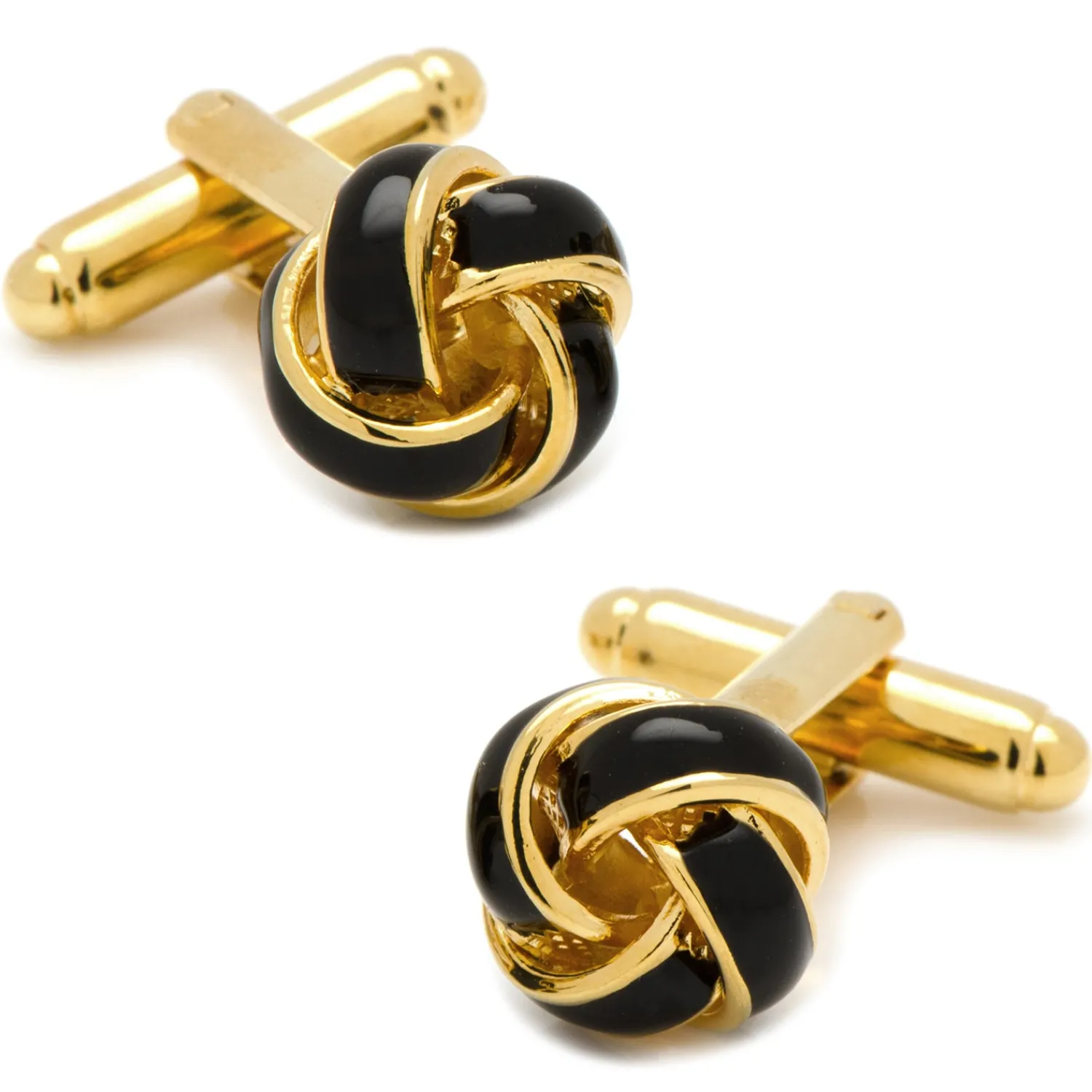 Flash Sale Black and Gold Knot Cufflinks Luxury Cufflinks | Hobbies & Interests Cufflinks