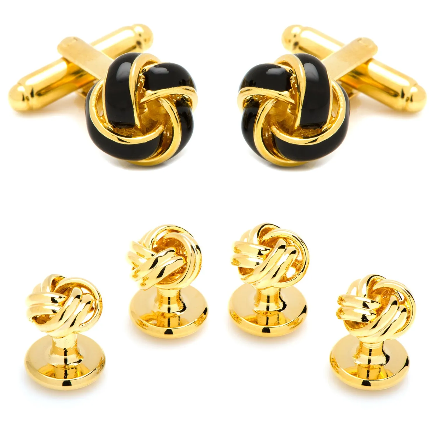 Best Sale Black and Gold Knot Stud Set Stud Sets