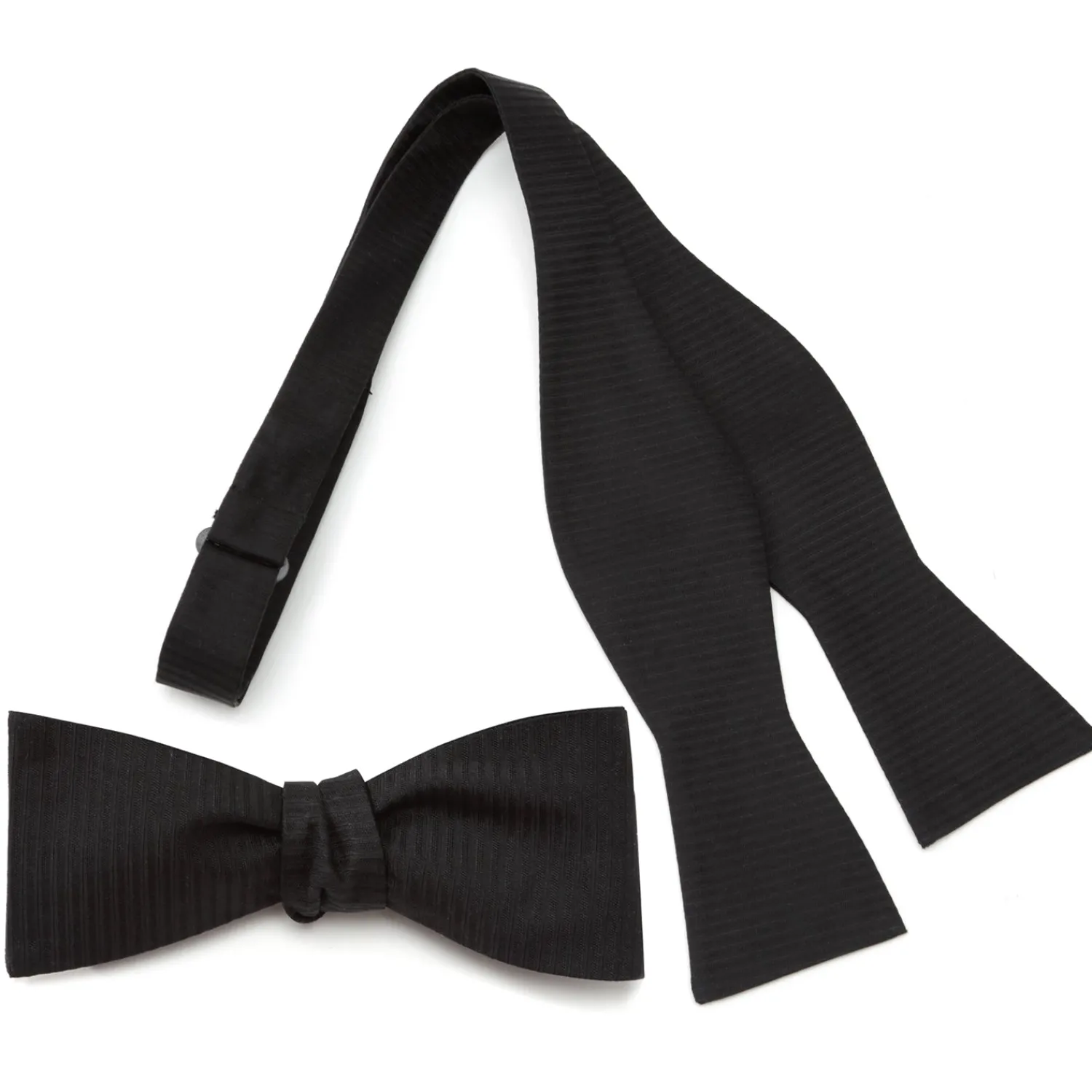 Cheap Black Formal Pinstripe Silk Bow Tie Classic Ties | Bow Ties