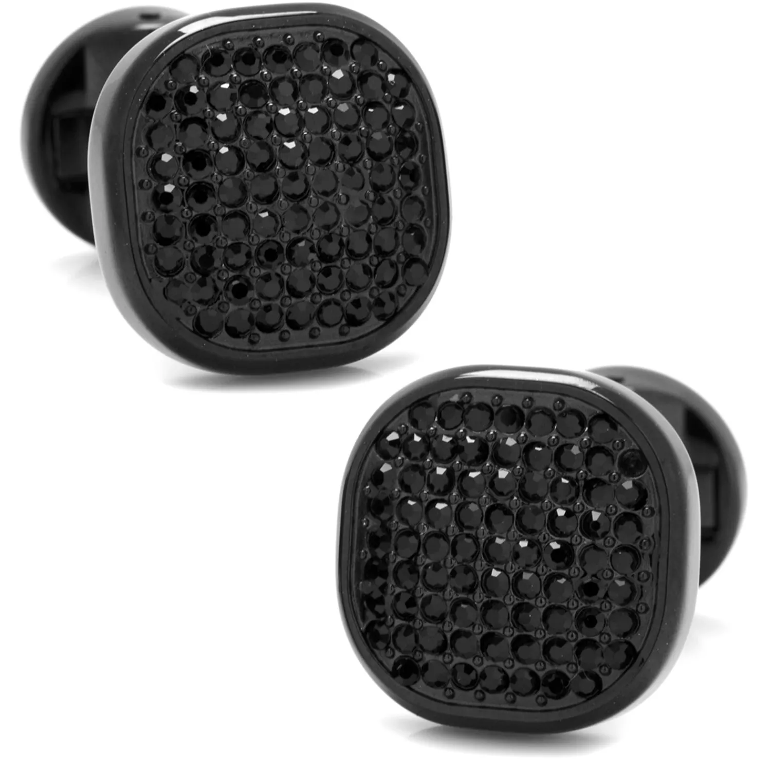 Cheap Black Stainless Steel Black Pave Crystal Cufflinks Luxury Cufflinks | Hobbies & Interests Cufflinks