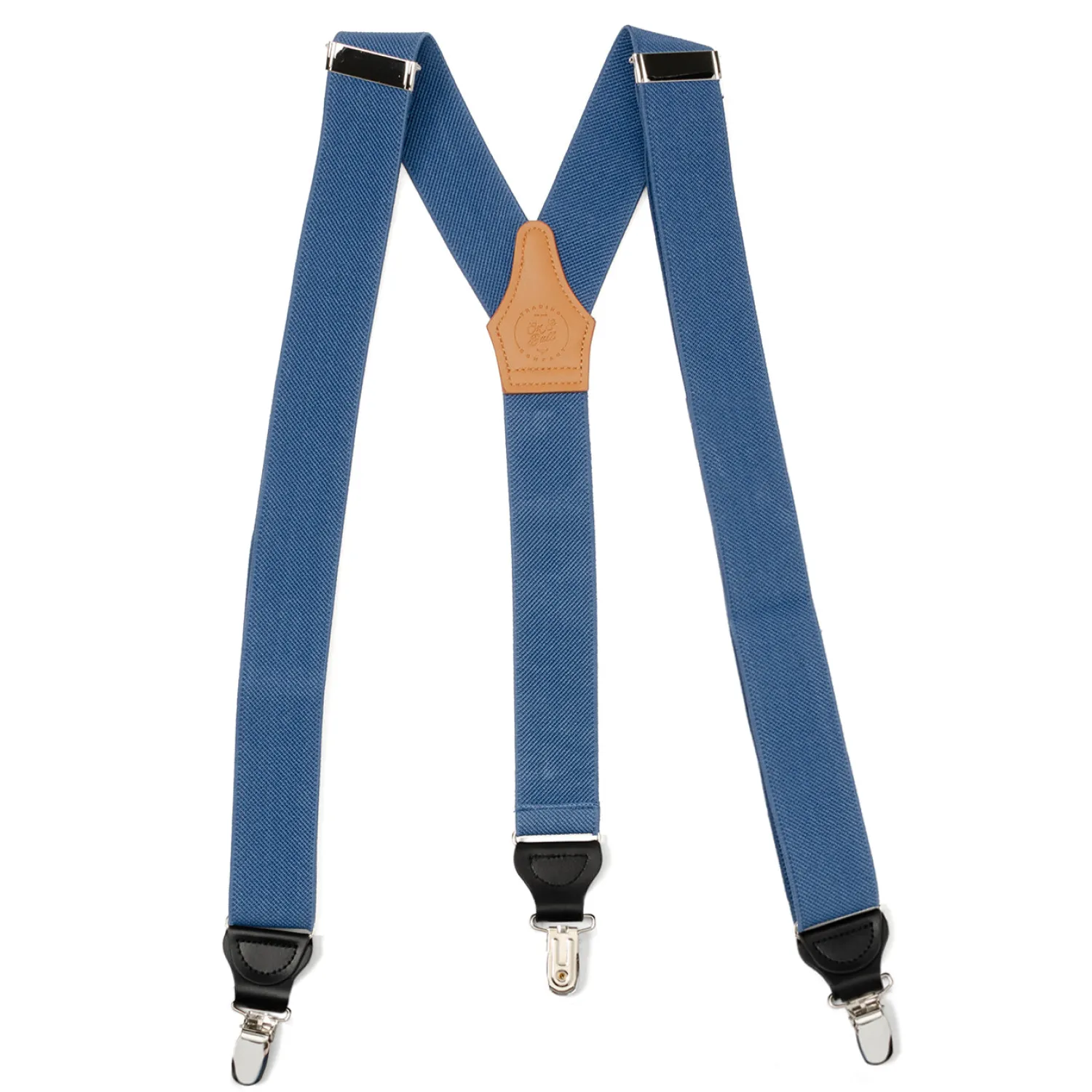 Fashion Blue Clip Suspenders Suspenders | Leather Goods