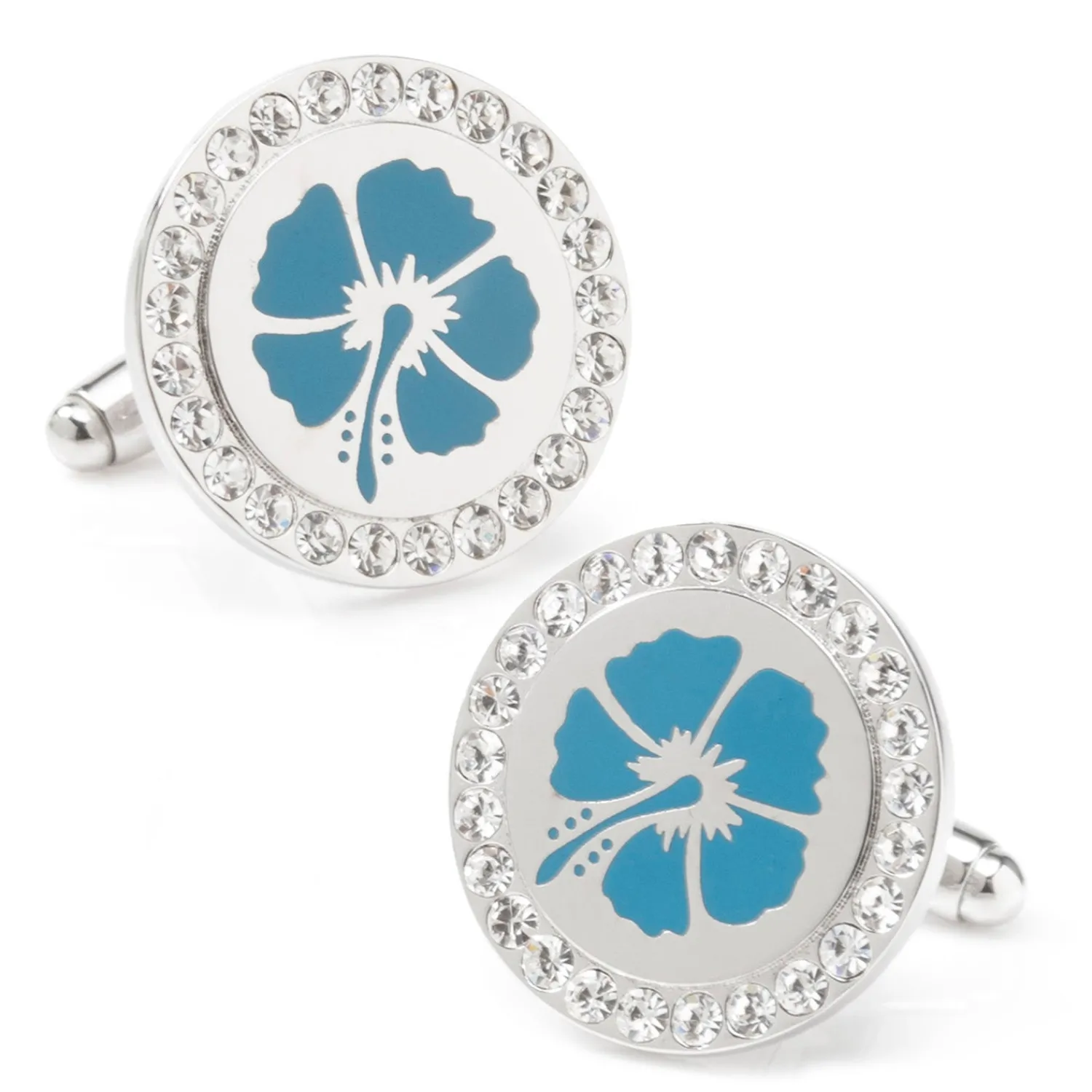 New Blue Flower Cufflinks Luxury Cufflinks | Hobbies & Interests Cufflinks