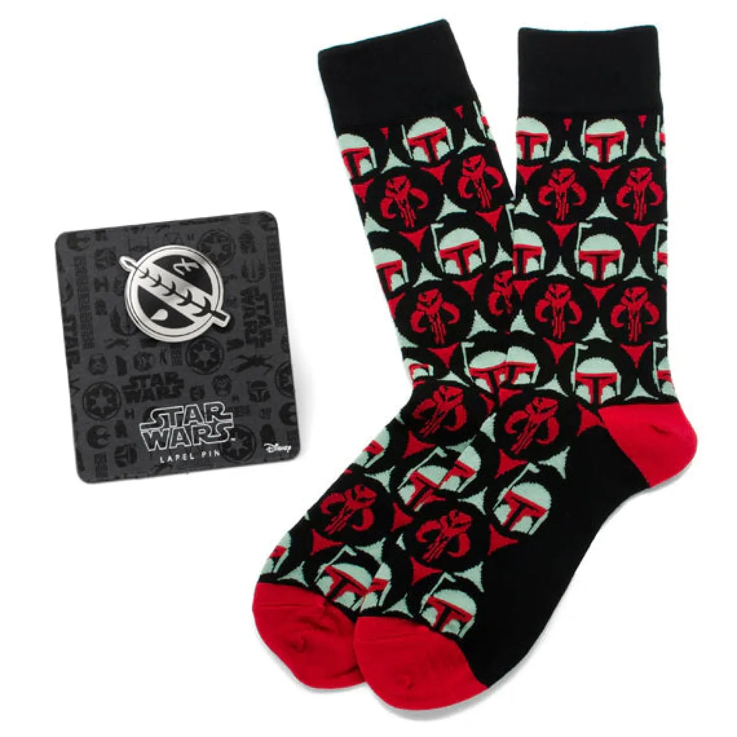 Discount Boba Fett Crest Black Gift Set Socks