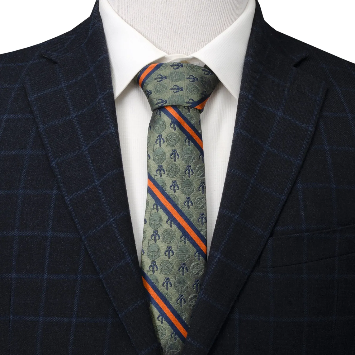 Cheap Boba Fett Green Men's Tie Star Wars Ties