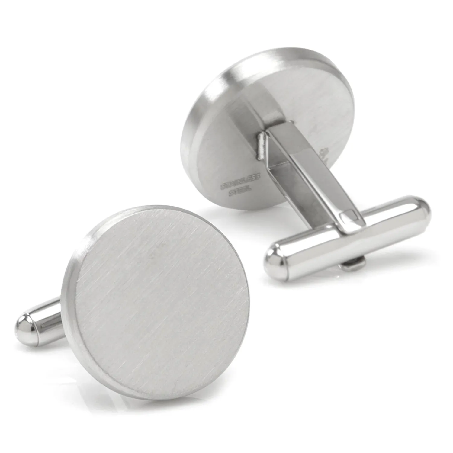 Online Brushed Stainless Steel Cufflinks Luxury Cufflinks | Hobbies & Interests Cufflinks