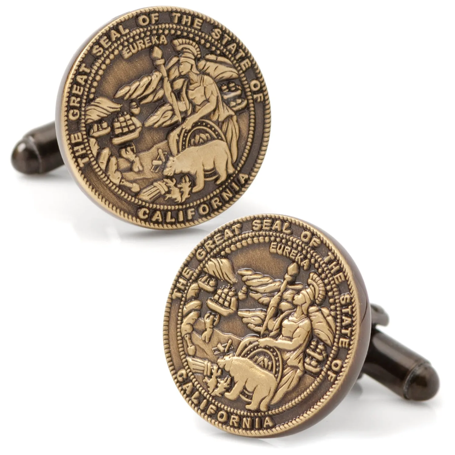 Outlet California Seal Embossed Cufflink Luxury Cufflinks | Hobbies & Interests Cufflinks