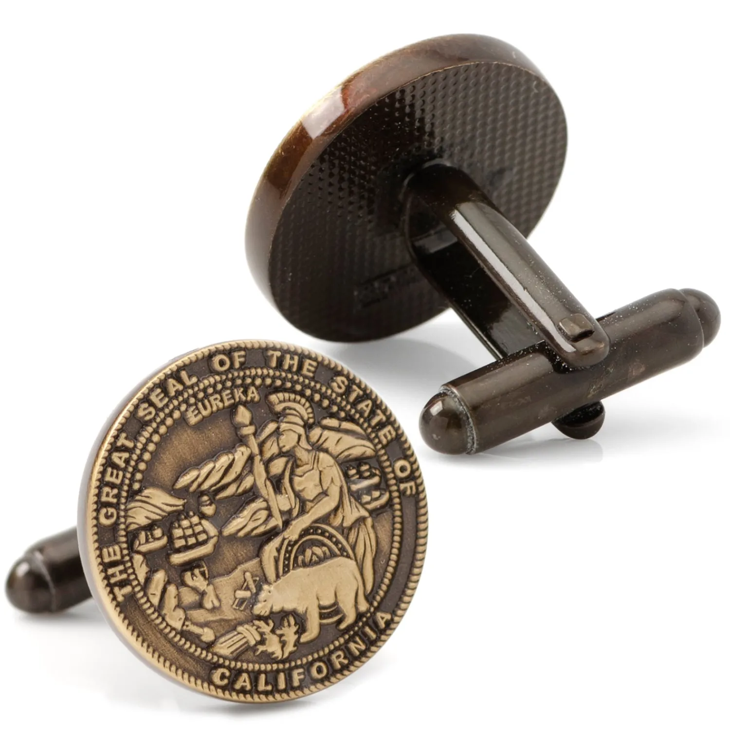 Outlet California Seal Embossed Cufflink Luxury Cufflinks | Hobbies & Interests Cufflinks