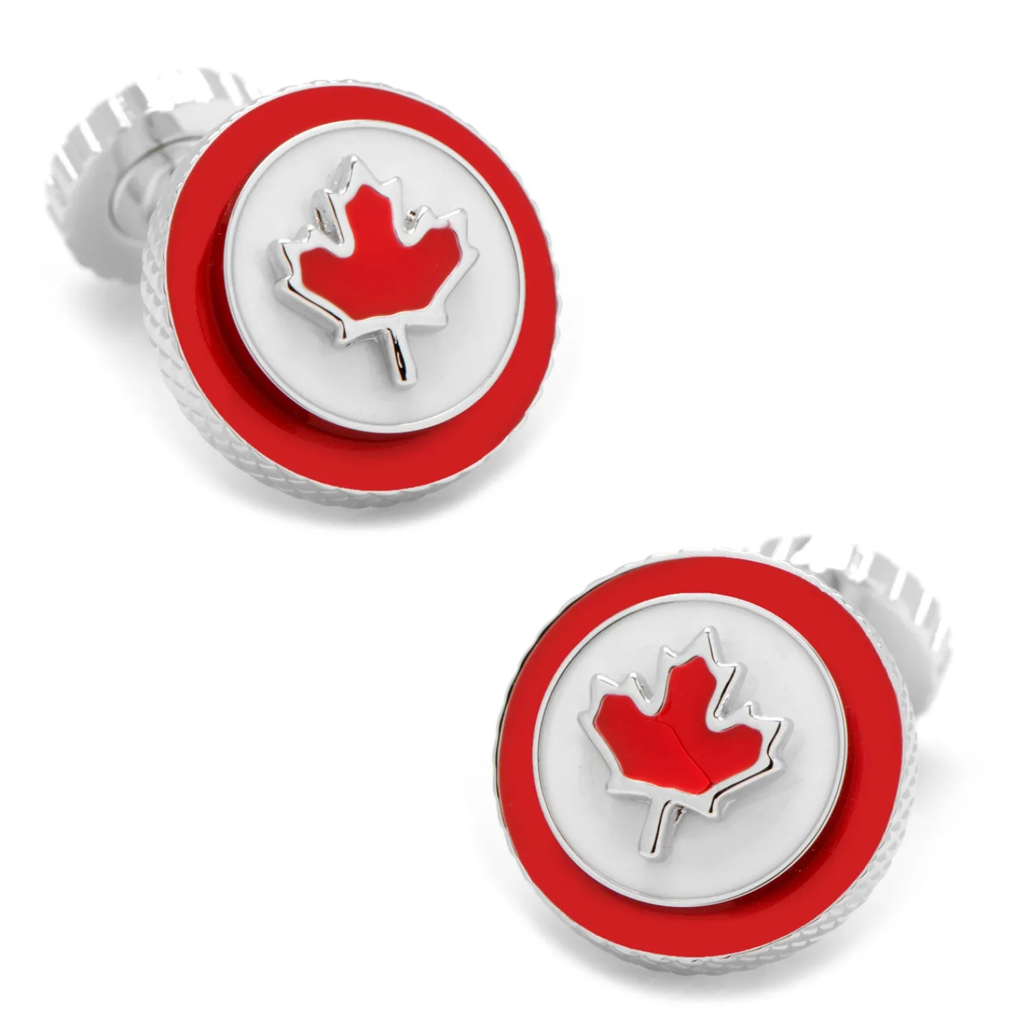 Shop Canada Rotating Flag Cufflinks Luxury Cufflinks | Hobbies & Interests Cufflinks