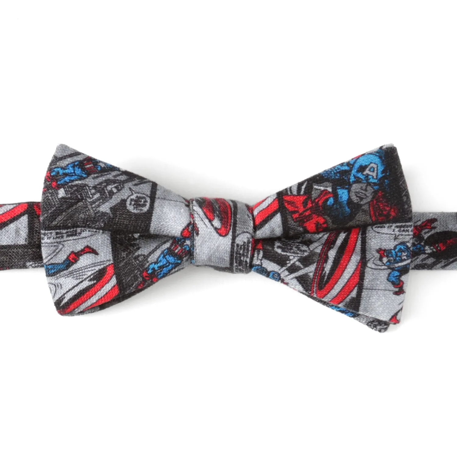 Cheap Captain America Comic Gray Men's Bow Tie Marvel Ties | Bow Ties