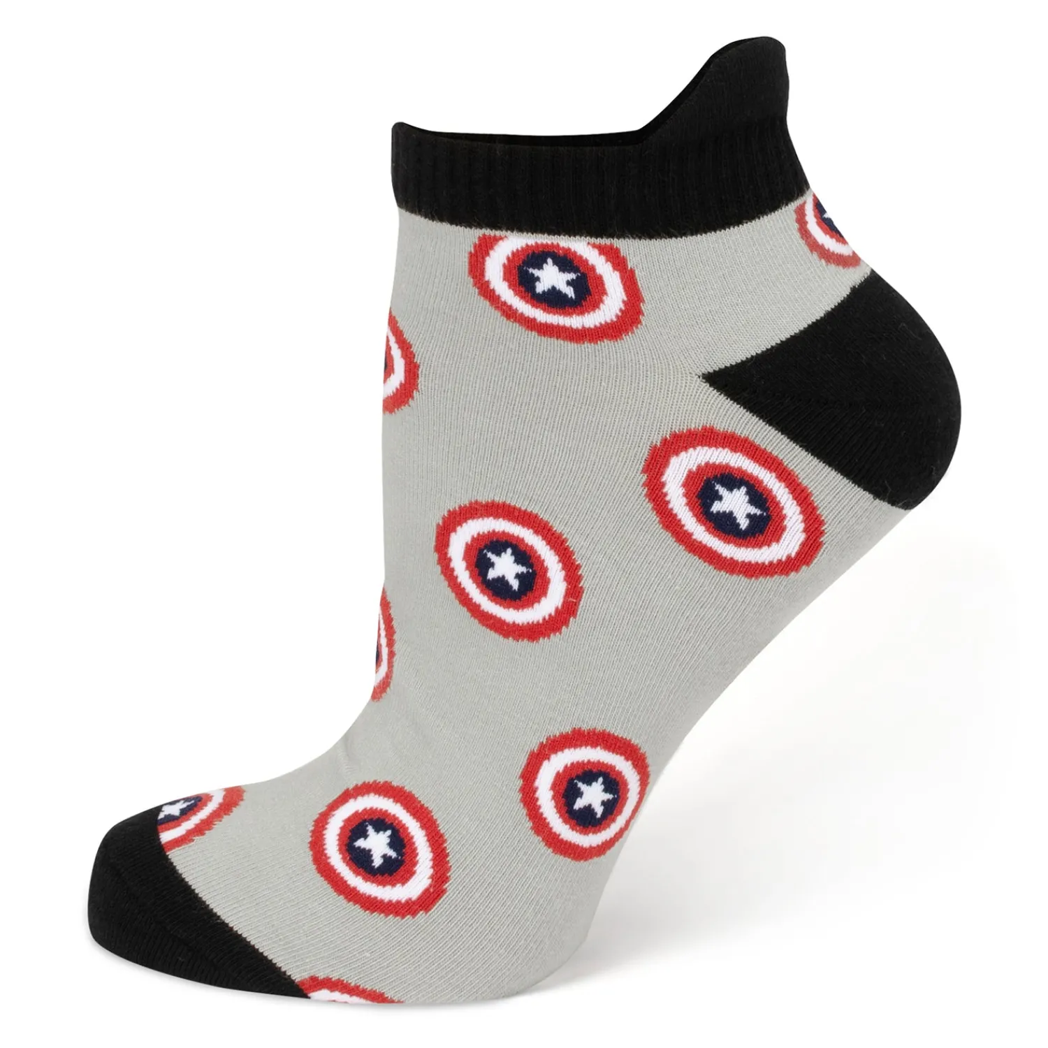 Best Captain America Gray Ankle Gift Set Socks