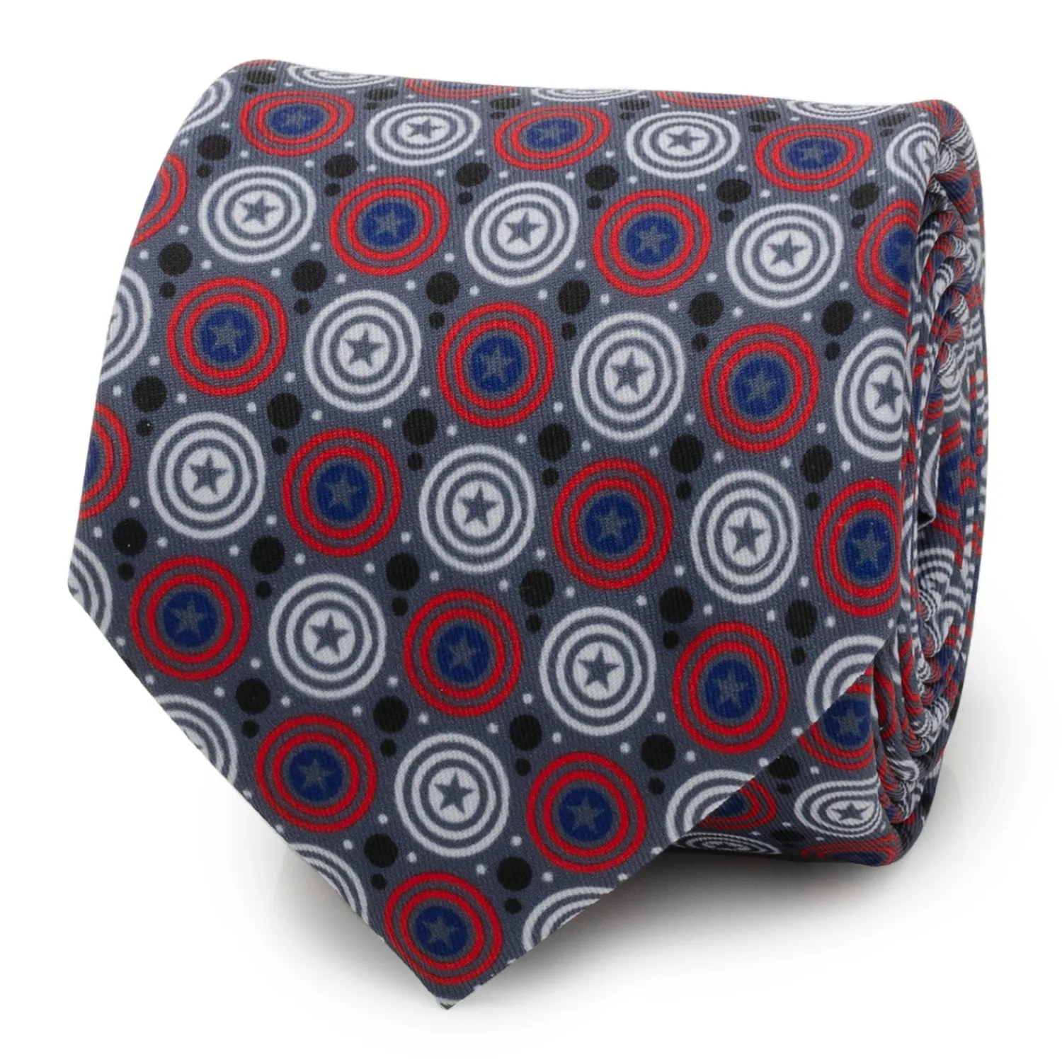 Best Captain America Gray Dot Men's Tie Marvel Ties