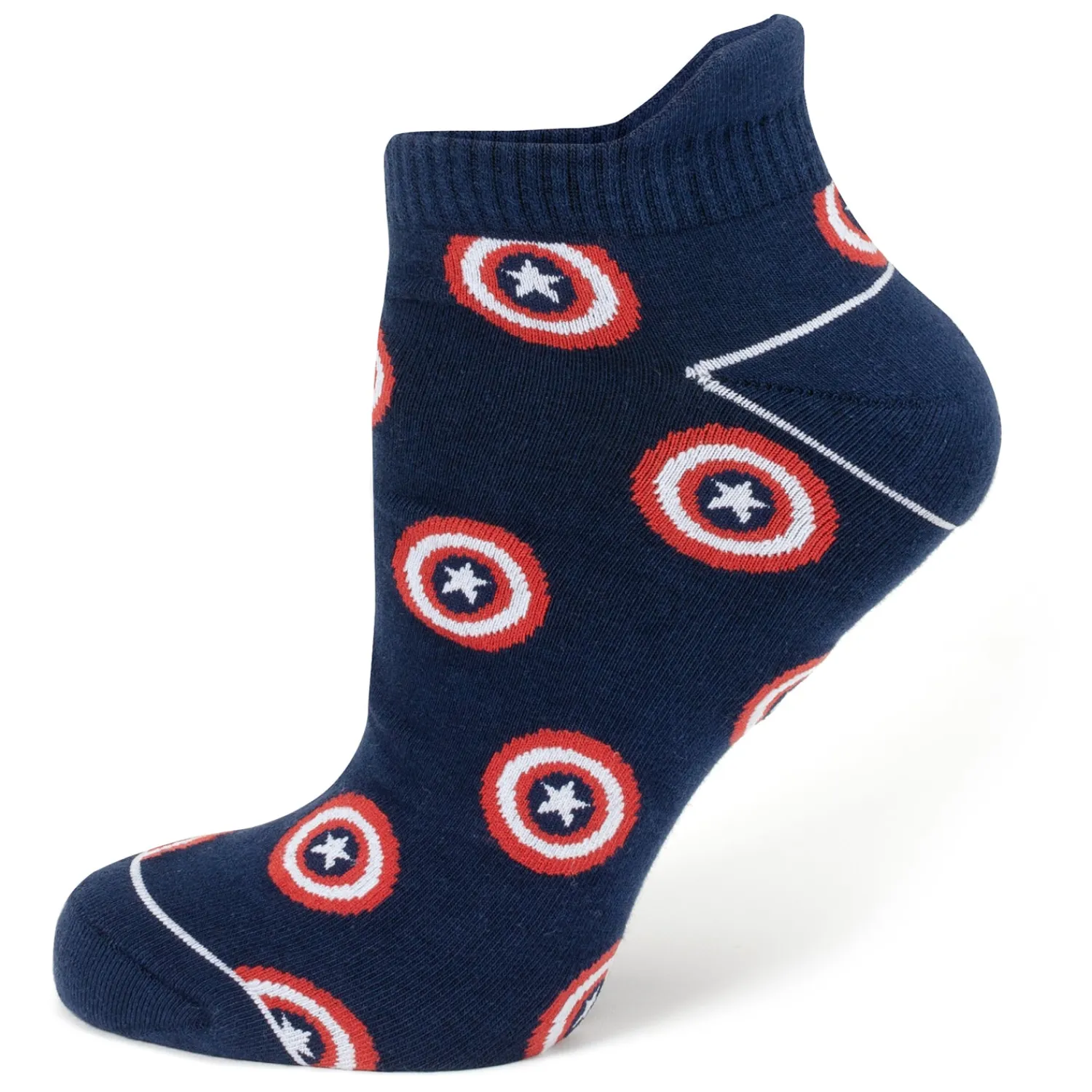 Fashion Captain America Navy Ankle Socks Socks