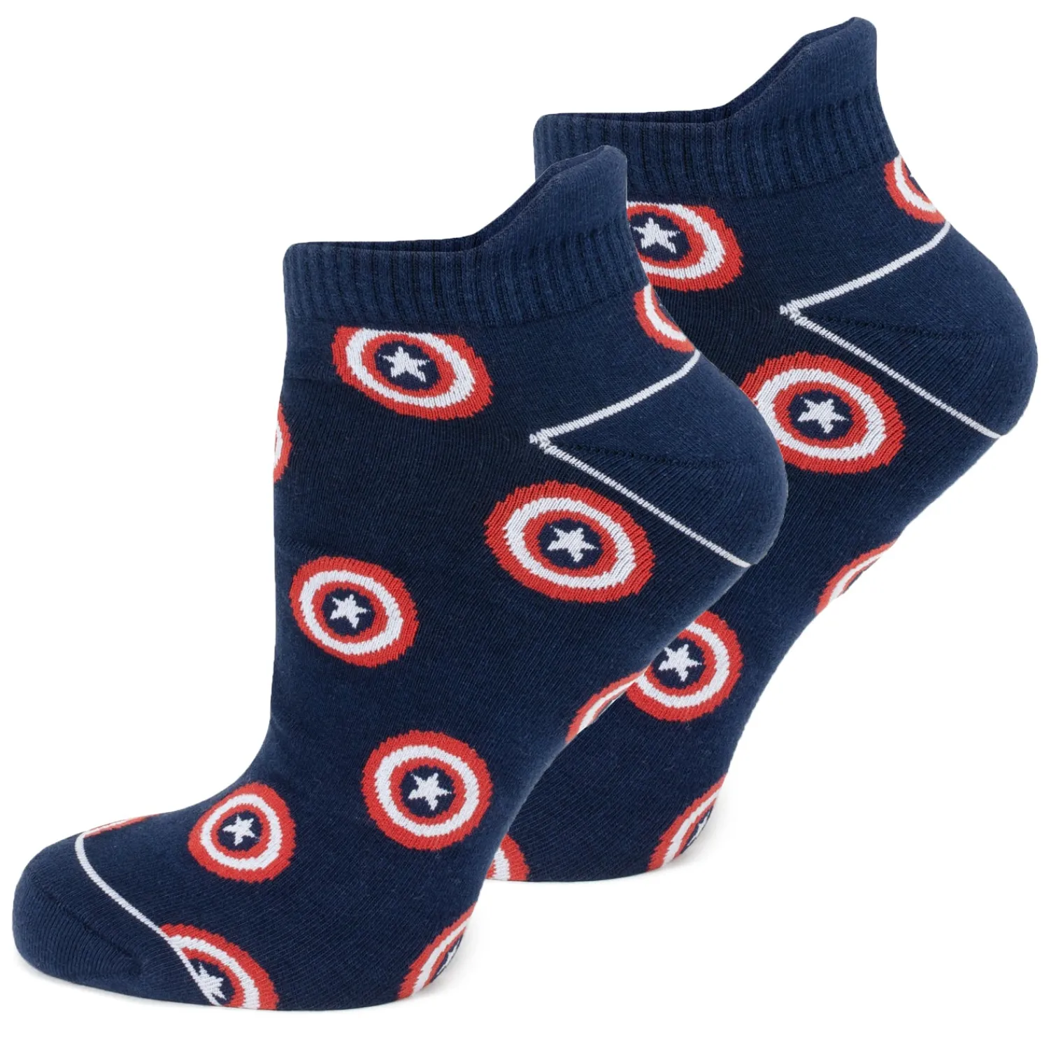 Fashion Captain America Navy Ankle Socks Socks