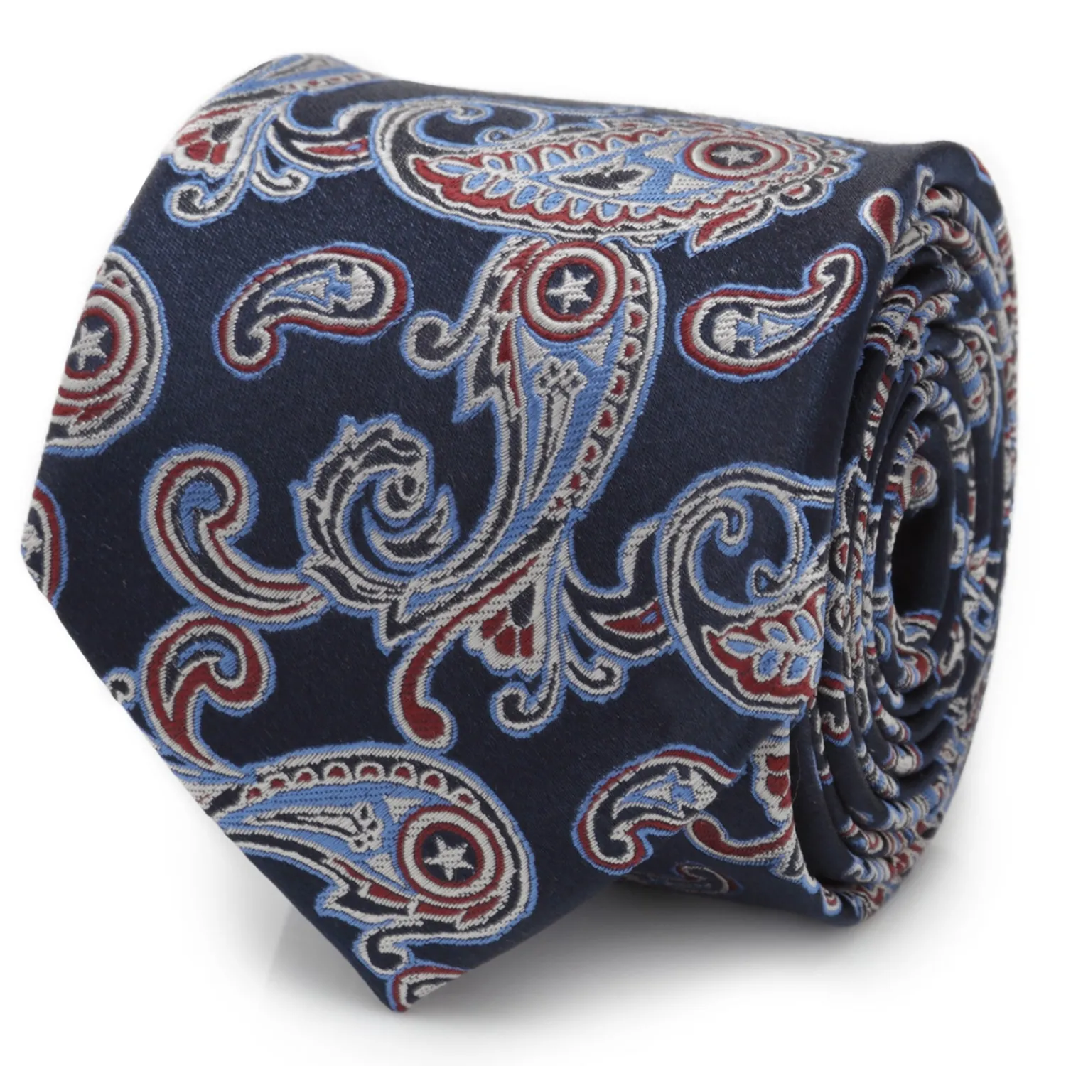 Online Captain America Paisley Men's Tie Marvel Ties