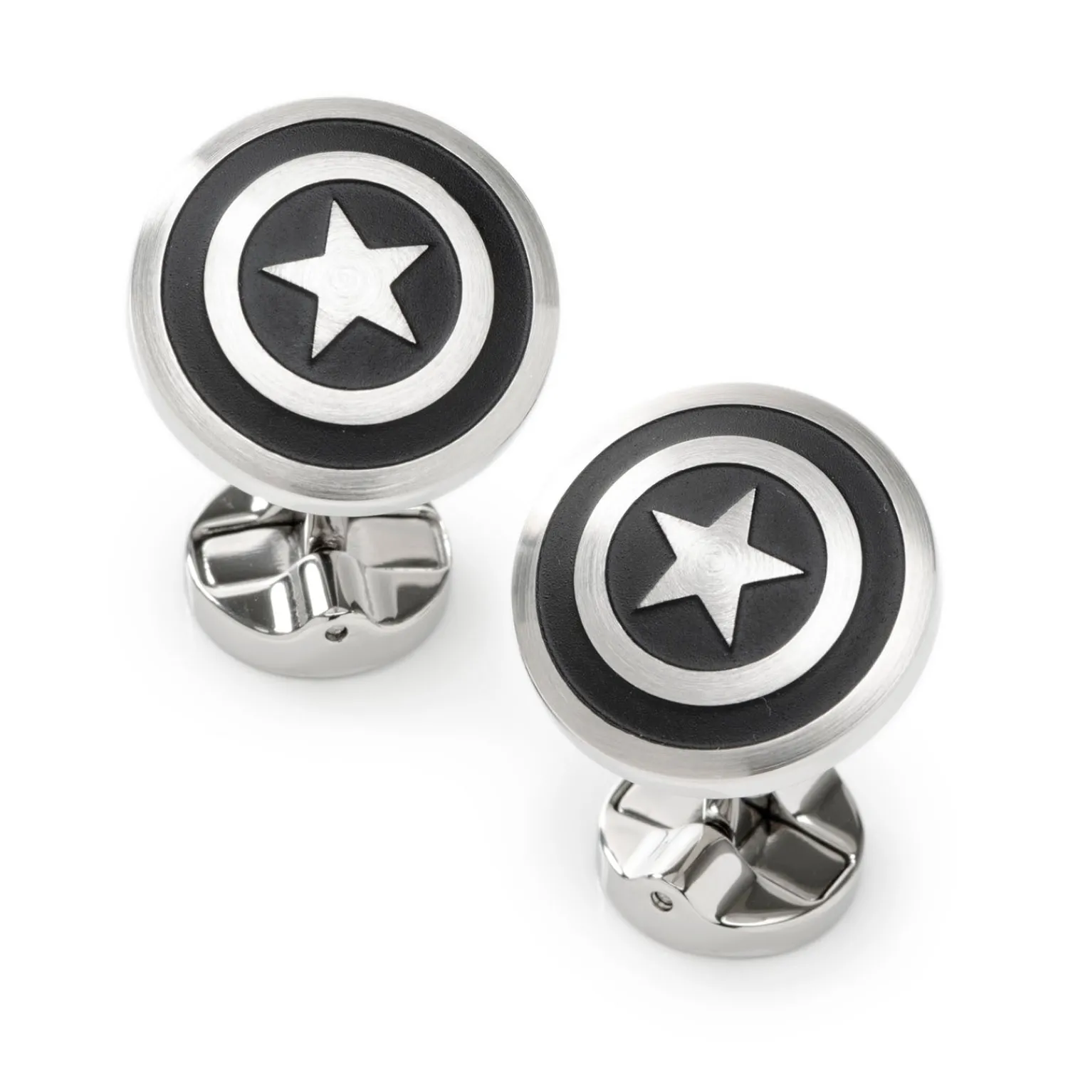 Store Captain America Shield Stainless Steel Cufflinks Movies & Characters Cufflinks | Hobbies & Interests Cufflinks