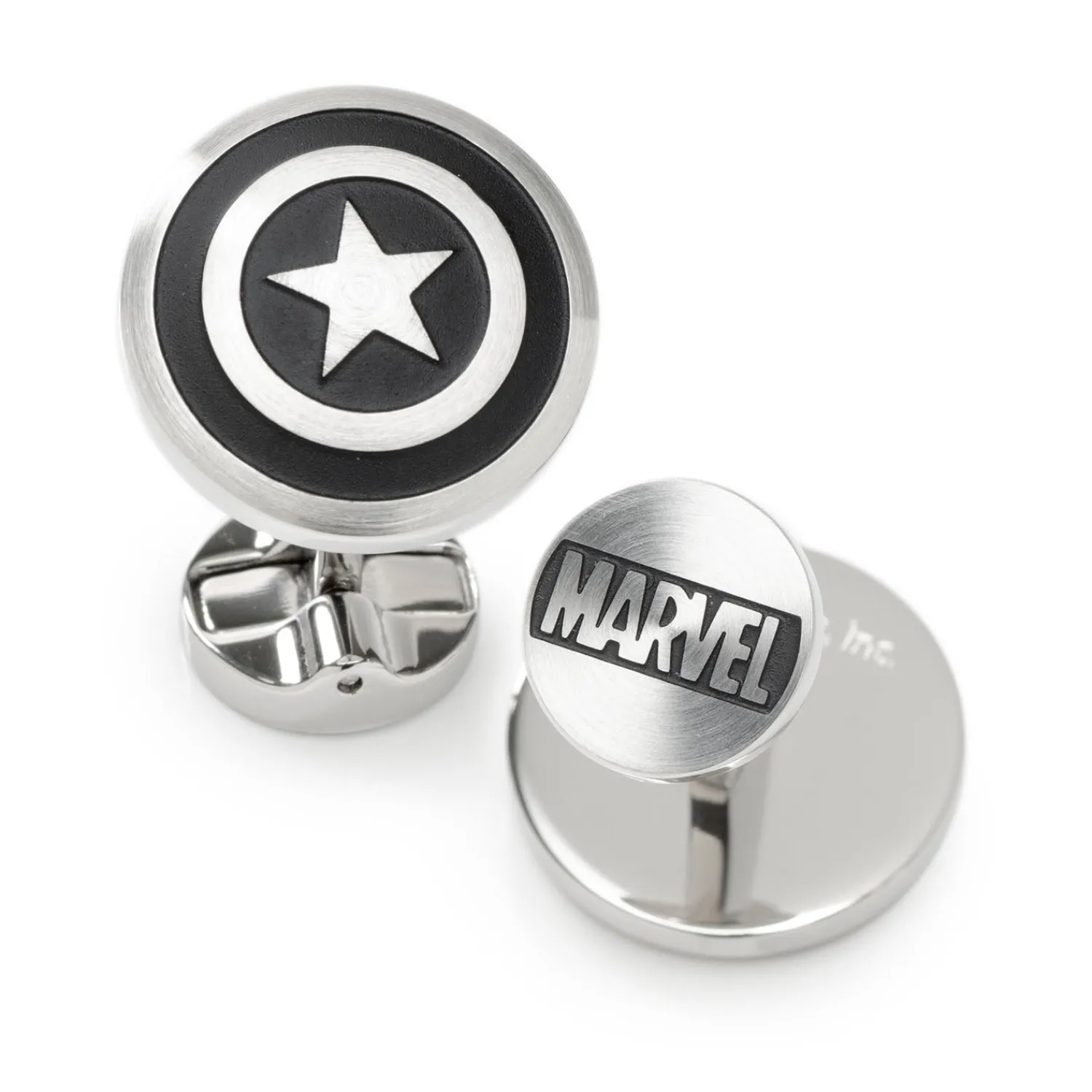 Store Captain America Shield Stainless Steel Cufflinks Movies & Characters Cufflinks | Hobbies & Interests Cufflinks