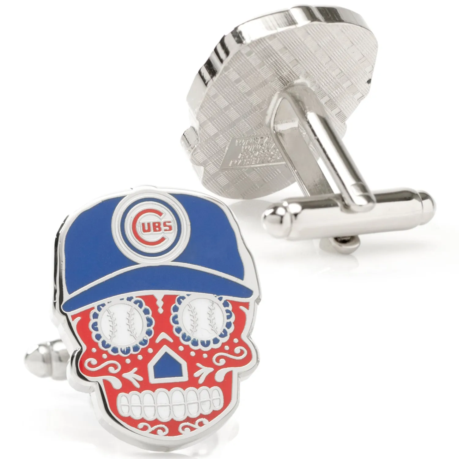 Online Chicago Cubs Sugar Skull Cufflinks Luxury Cufflinks | Sports Cufflinks