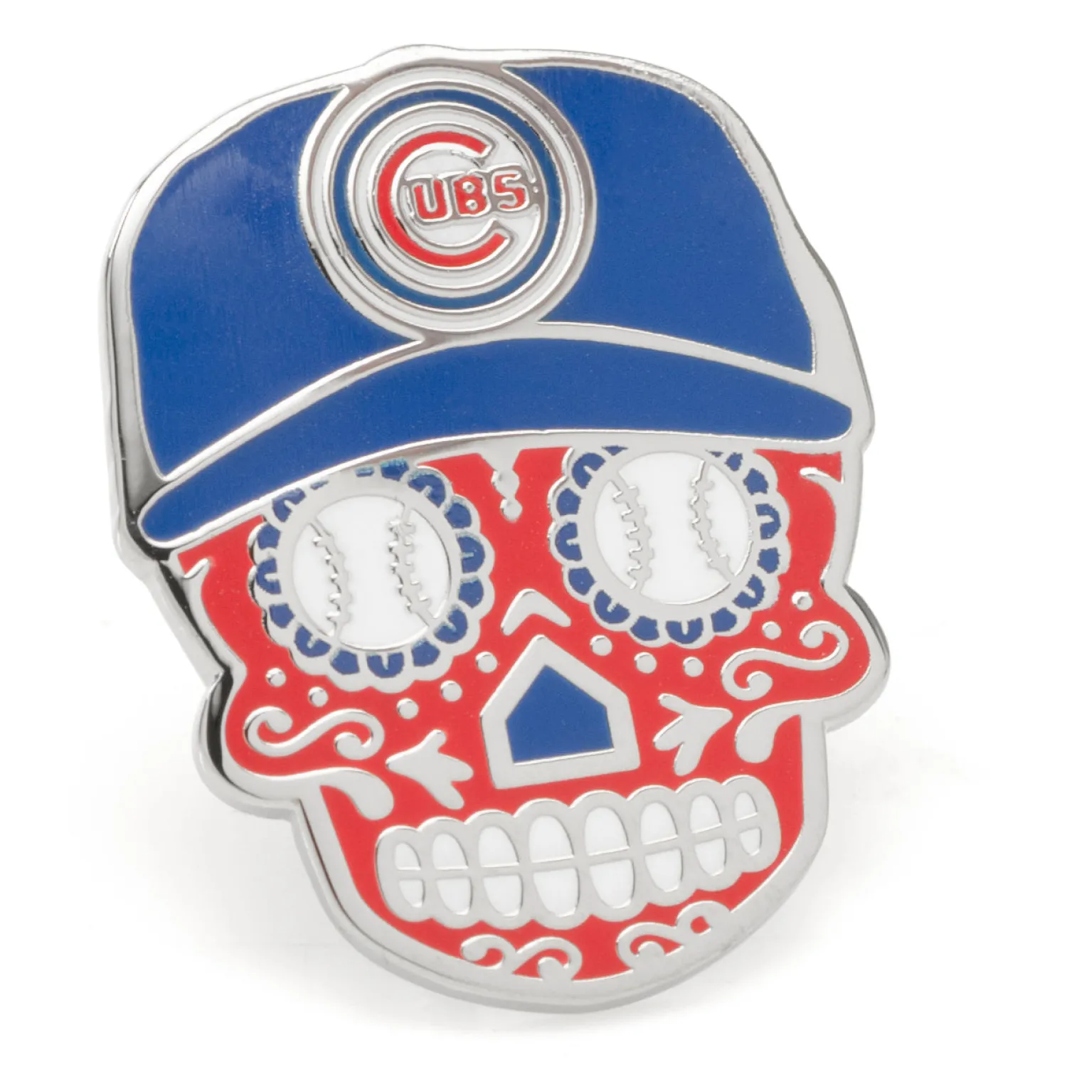 Hot Chicago Cubs Sugar Skull Lapel Pin Lapel Pins