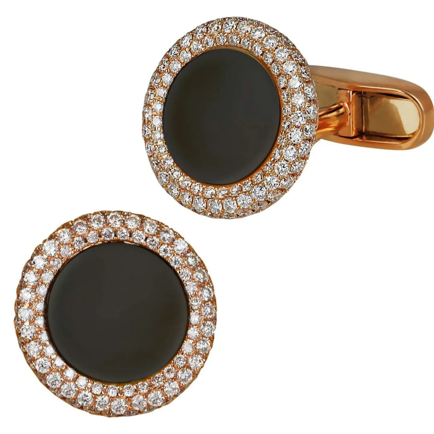 Best Circular Cufflinks with White Diamonds Luxury Cufflinks | Hobbies & Interests Cufflinks