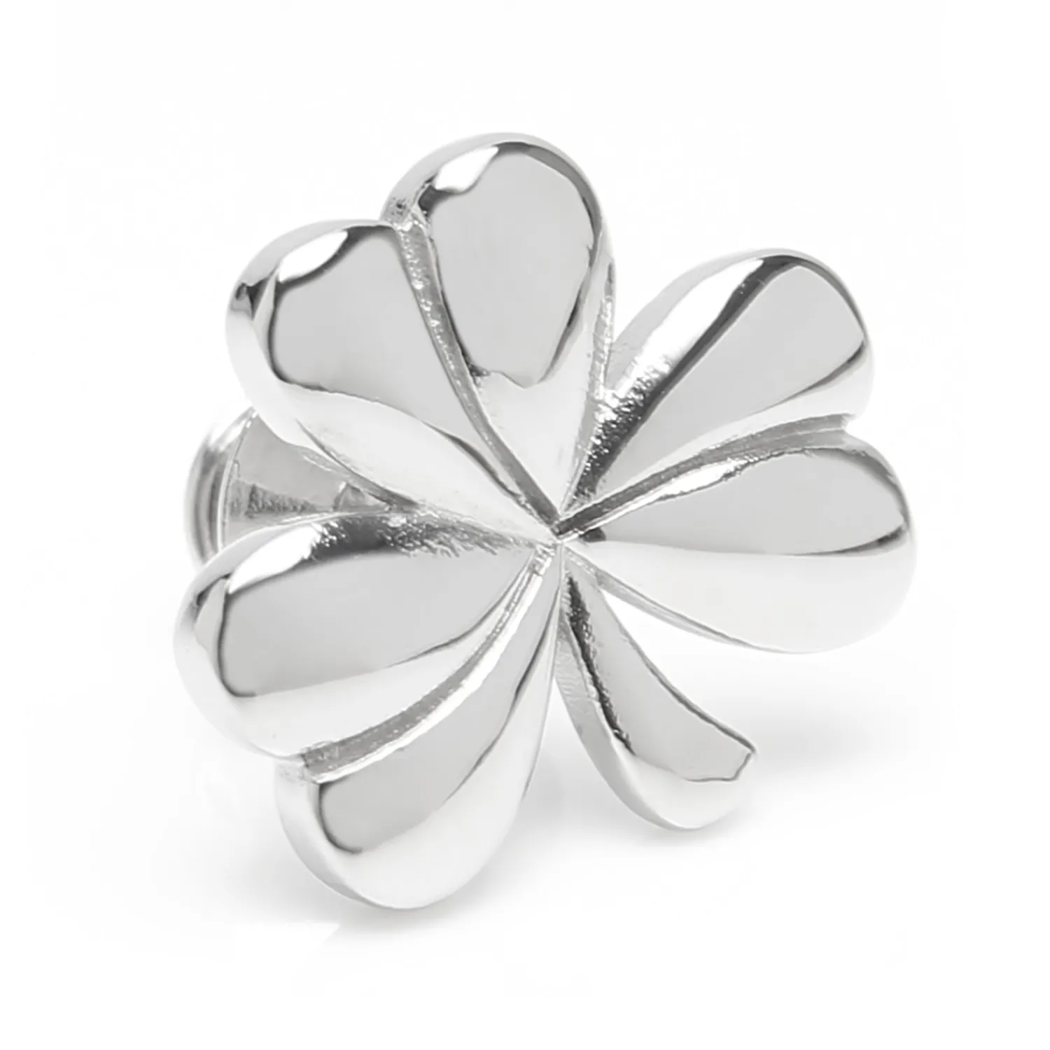 New Clover Stainless Steel Lapel Pin Lapel Pins | Hobbies & Interests Cufflinks