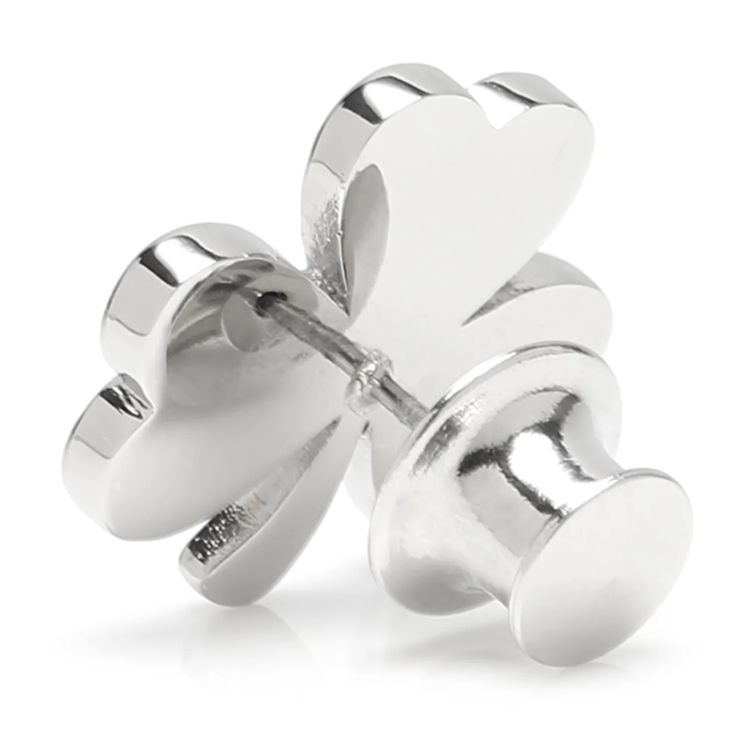 New Clover Stainless Steel Lapel Pin Lapel Pins | Hobbies & Interests Cufflinks