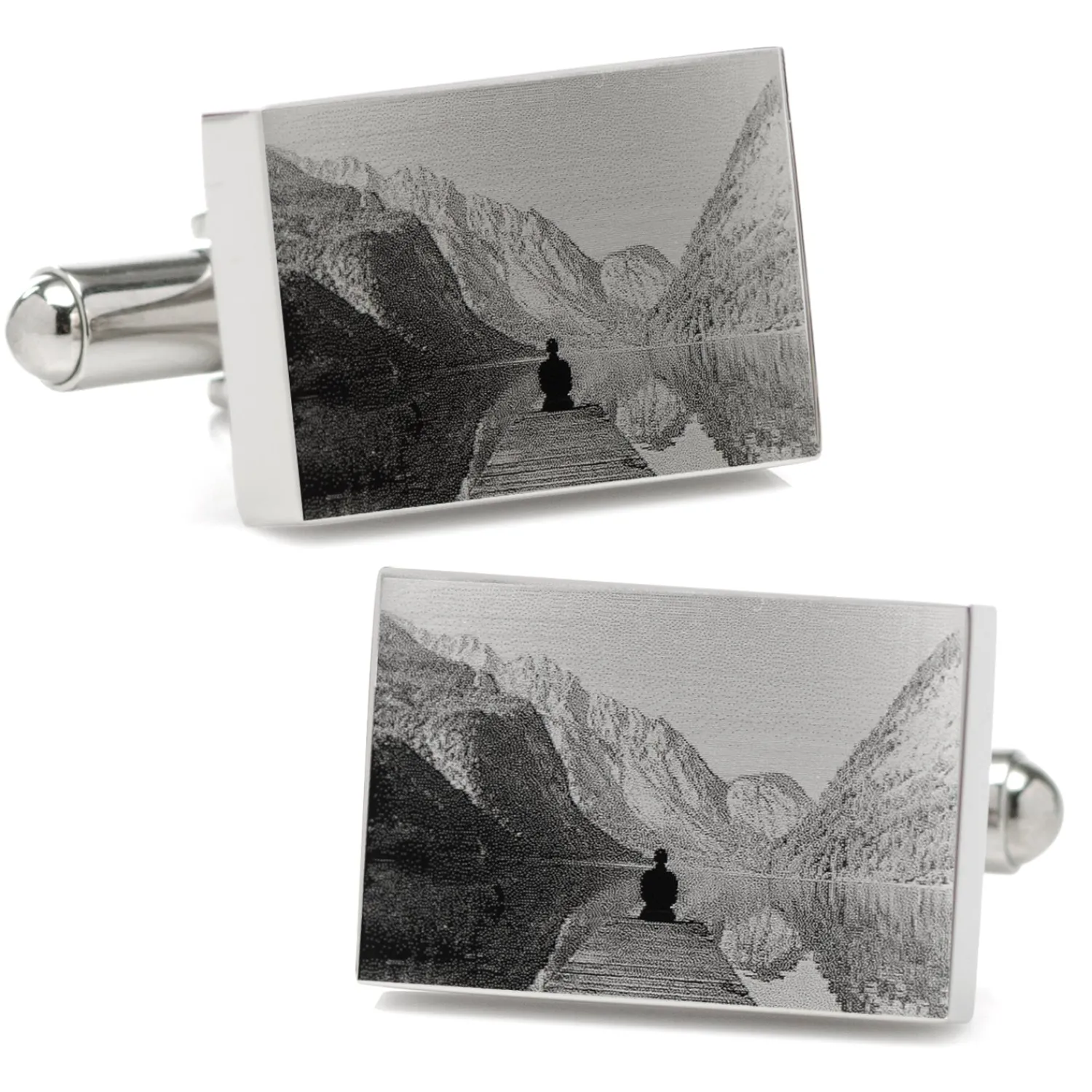 New Custom Engraved Block Photo Cufflinks Luxury Cufflinks | Hobbies & Interests Cufflinks