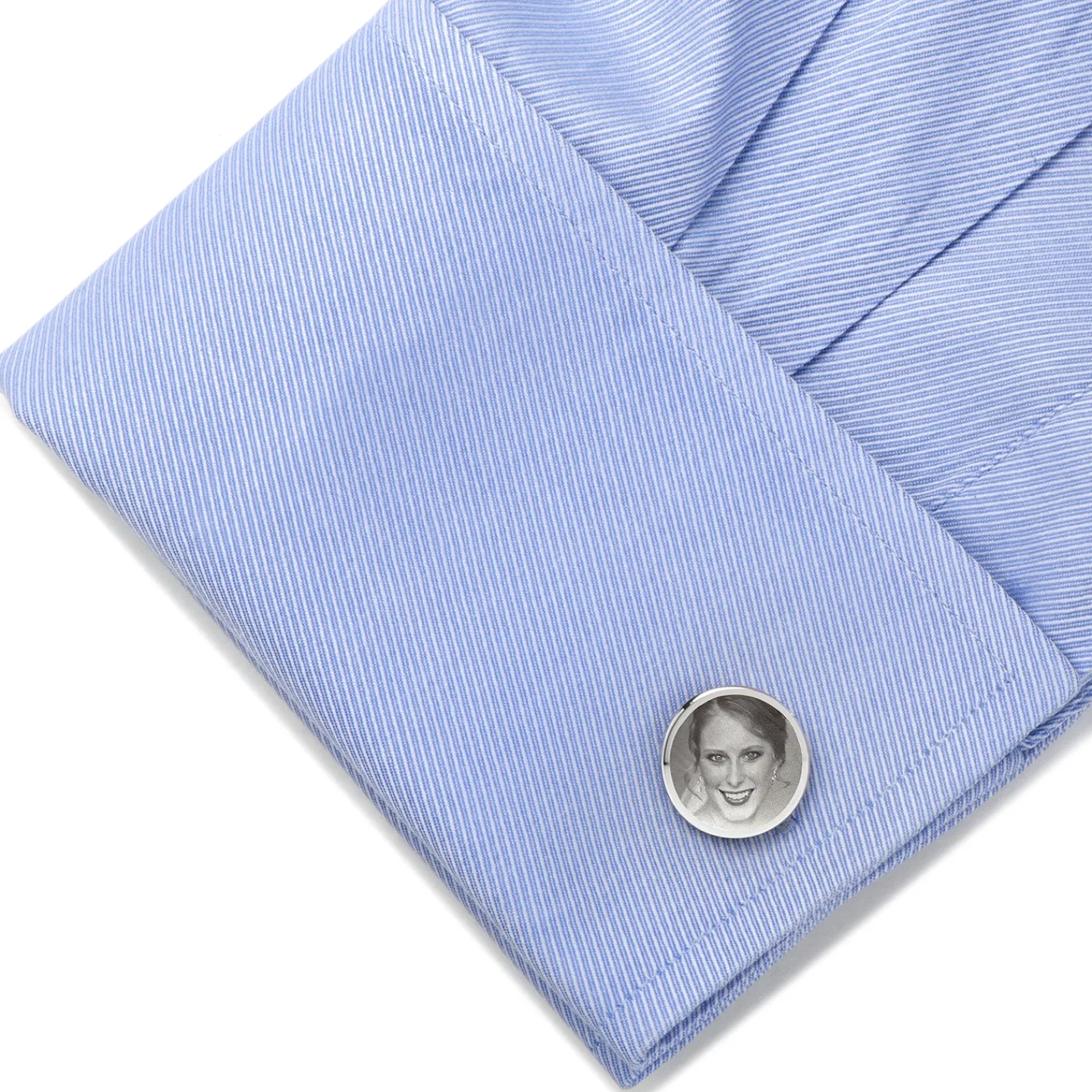 Shop Custom Engraved Round Photo Cufflinks Luxury Cufflinks | Hobbies & Interests Cufflinks