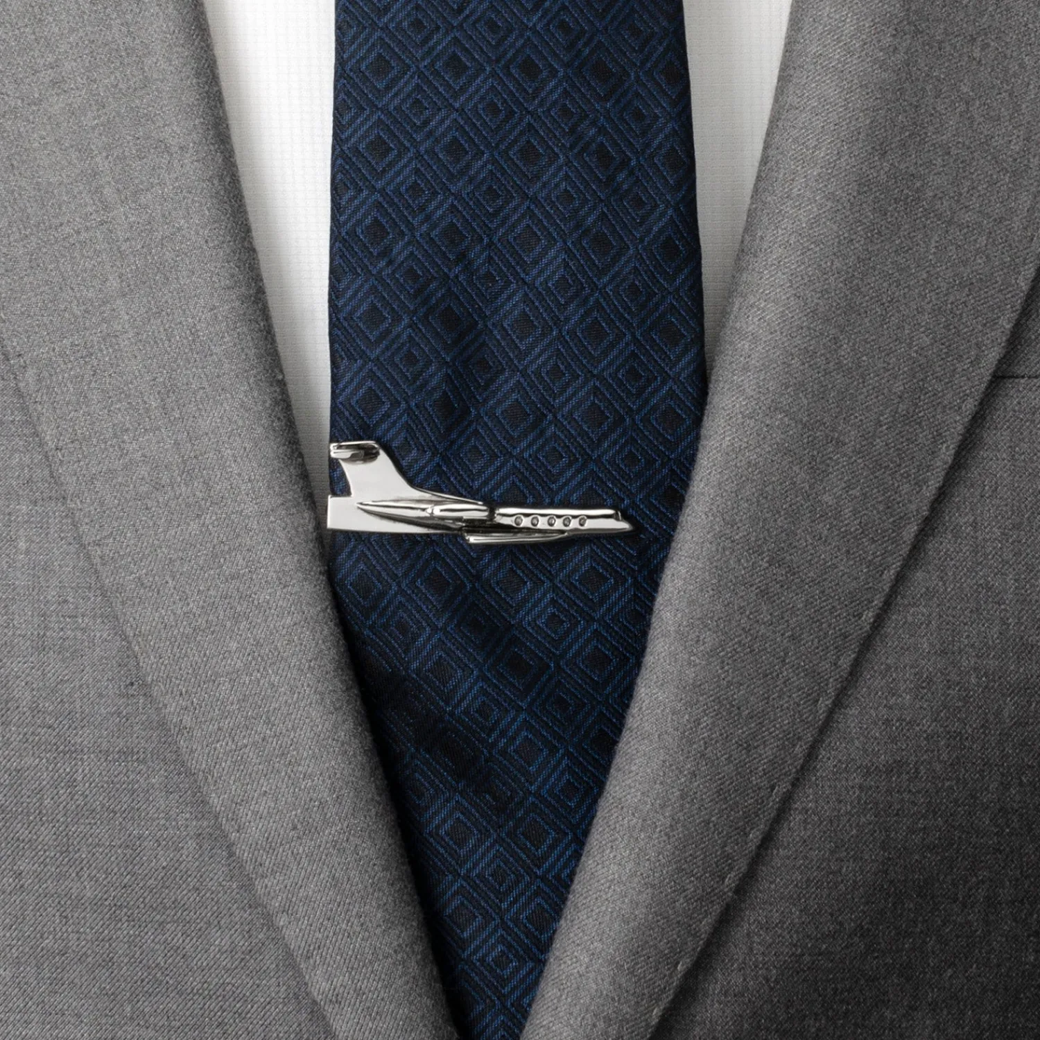 Best Sale 3D Airplane Tie Clip Hobbies & Interests Tie Bars | Classic Tie Bars