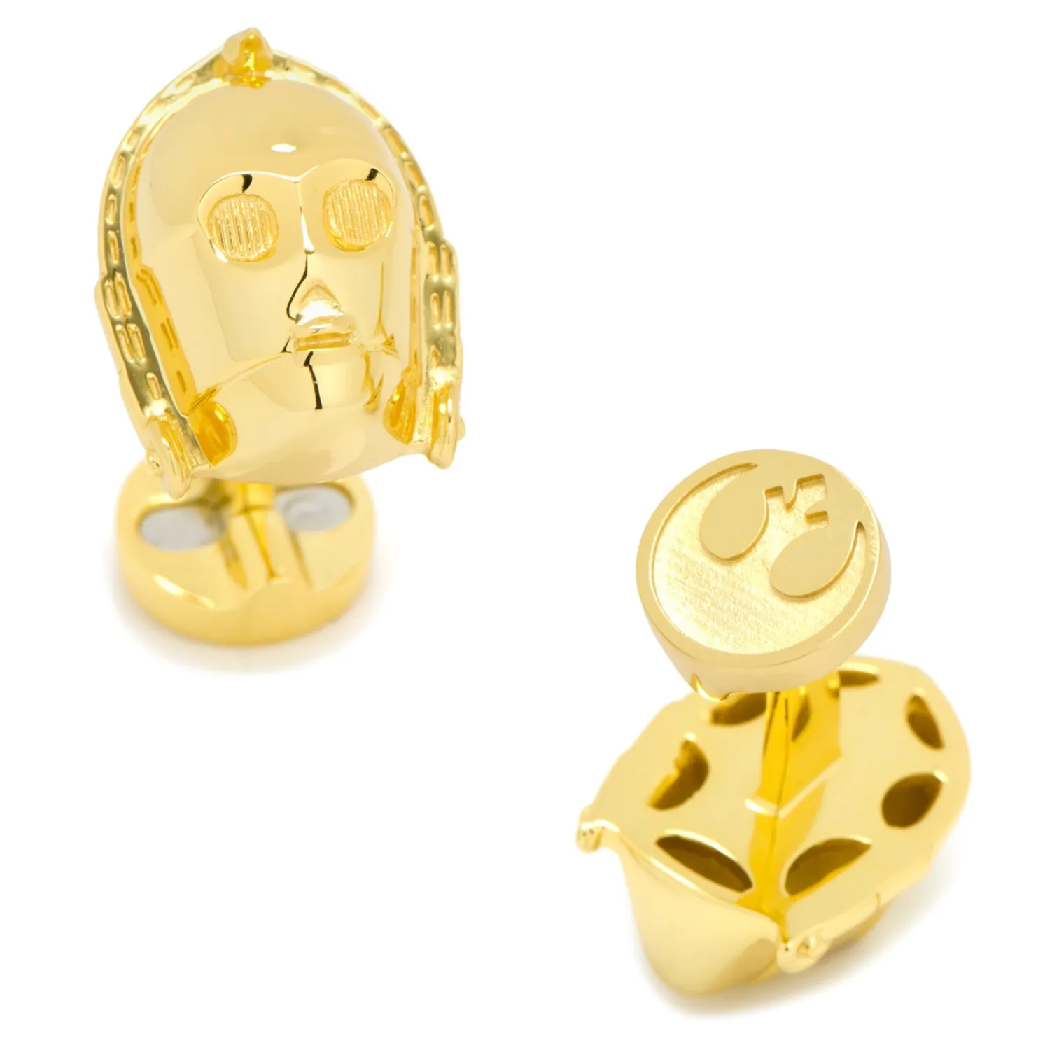 Fashion 3D C3PO Cufflinks Luxury Cufflinks | Movies & Characters Cufflinks