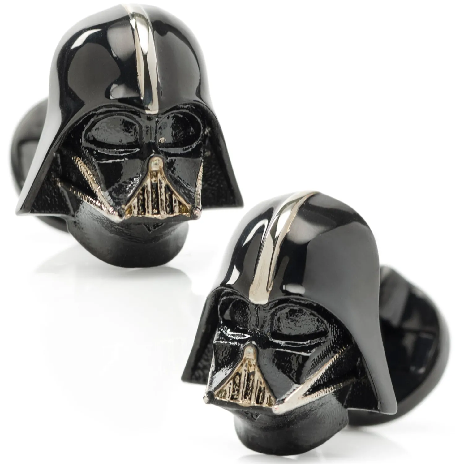 Best 3D Darth Vader Satin Black Cufflinks Luxury Cufflinks | Movies & Characters Cufflinks