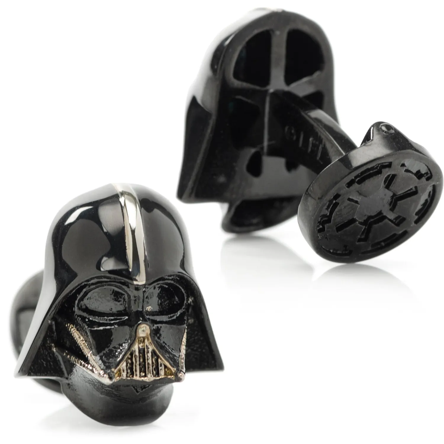 Best 3D Darth Vader Satin Black Cufflinks Luxury Cufflinks | Movies & Characters Cufflinks