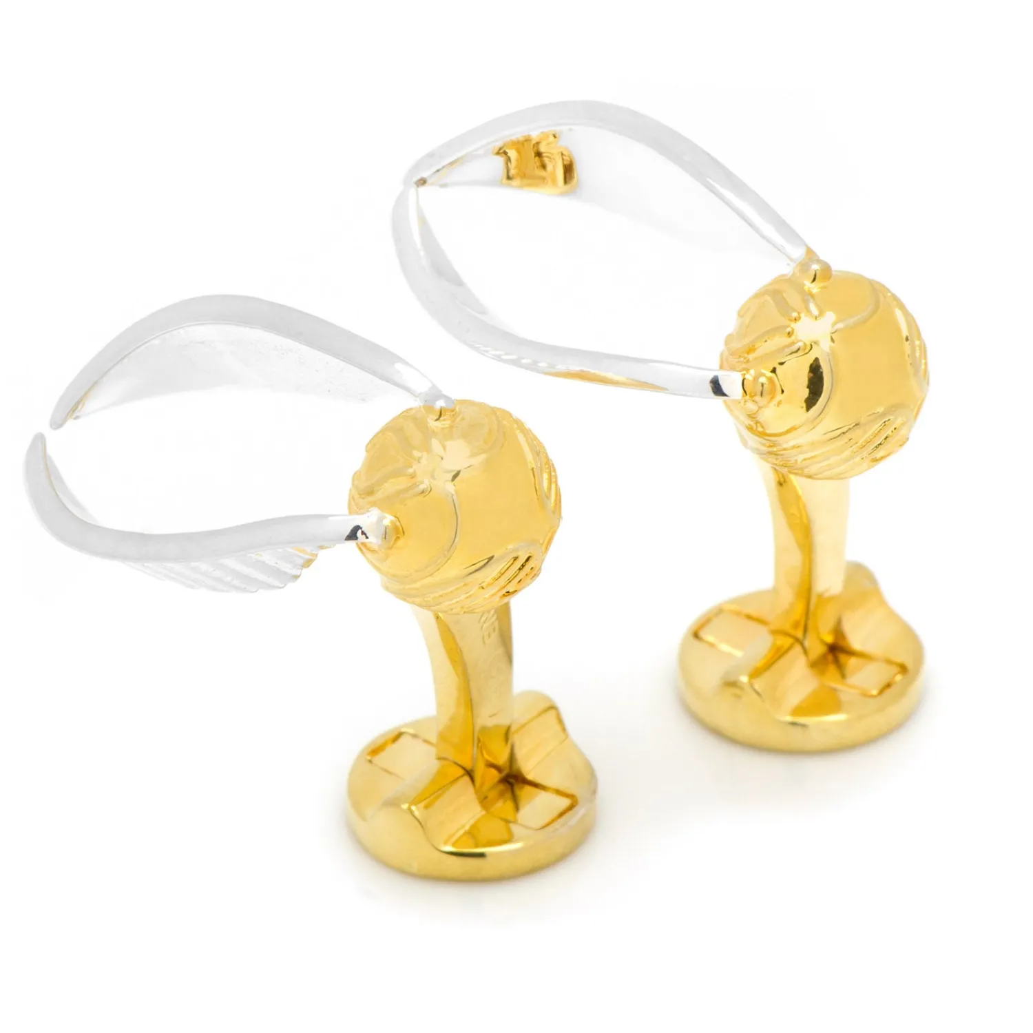 Sale 3D Golden Snitch Cufflinks Luxury Cufflinks | Movies & Characters Cufflinks