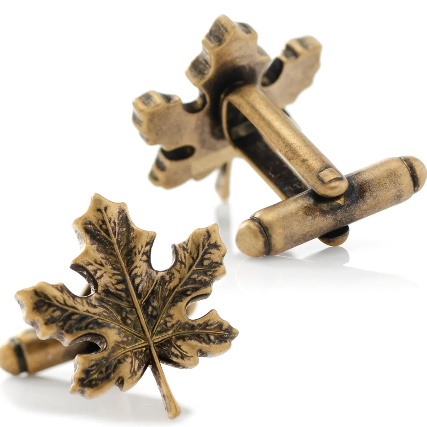 Outlet 3D Maple Leaf Cufflinks Luxury Cufflinks | Hobbies & Interests Cufflinks