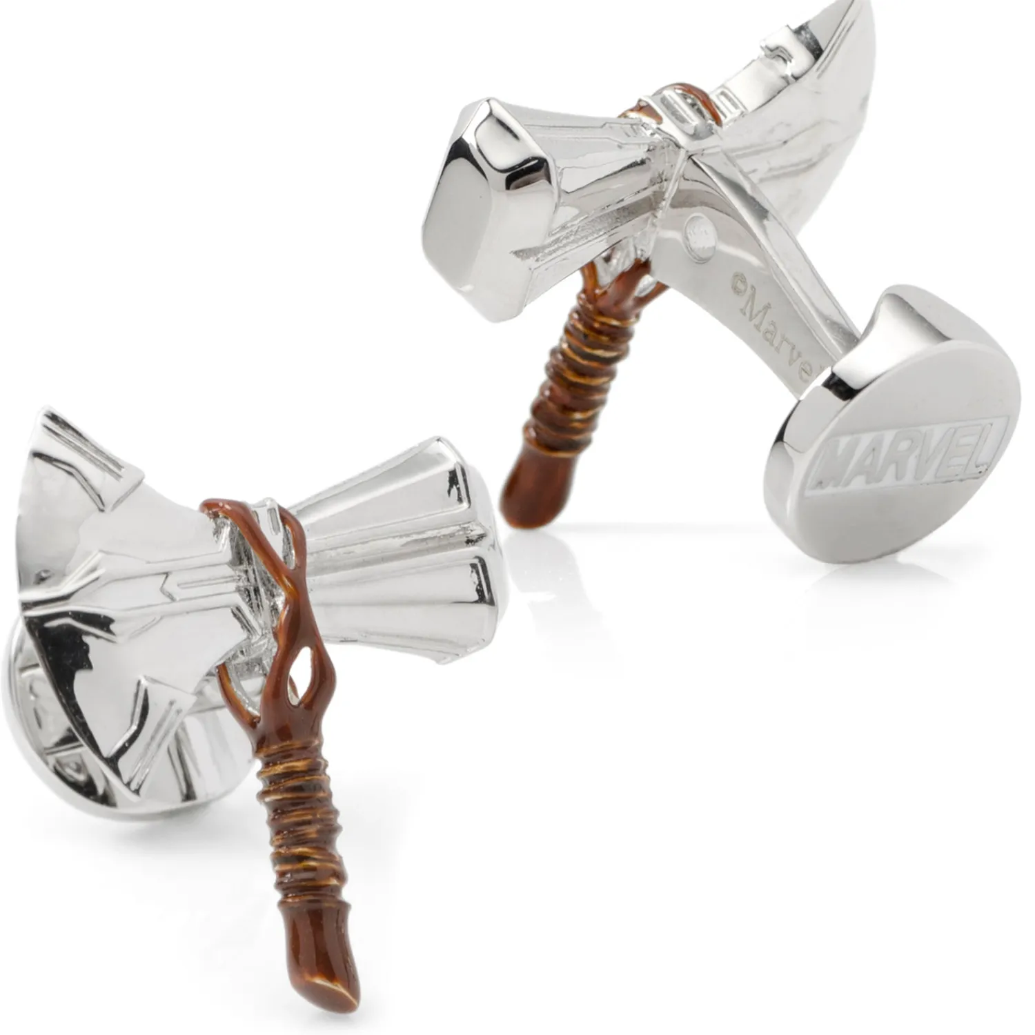 Cheap 3D Stormbreaker Silver Cufflinks Luxury Cufflinks | Movies & Characters Cufflinks