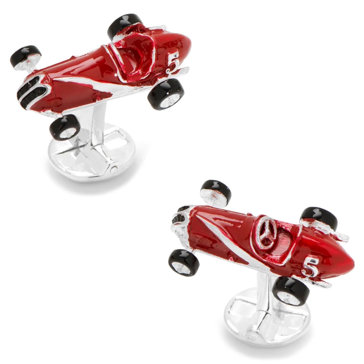 Shop 3D Vintage Race Car Cufflinks Luxury Cufflinks | Hobbies & Interests Cufflinks