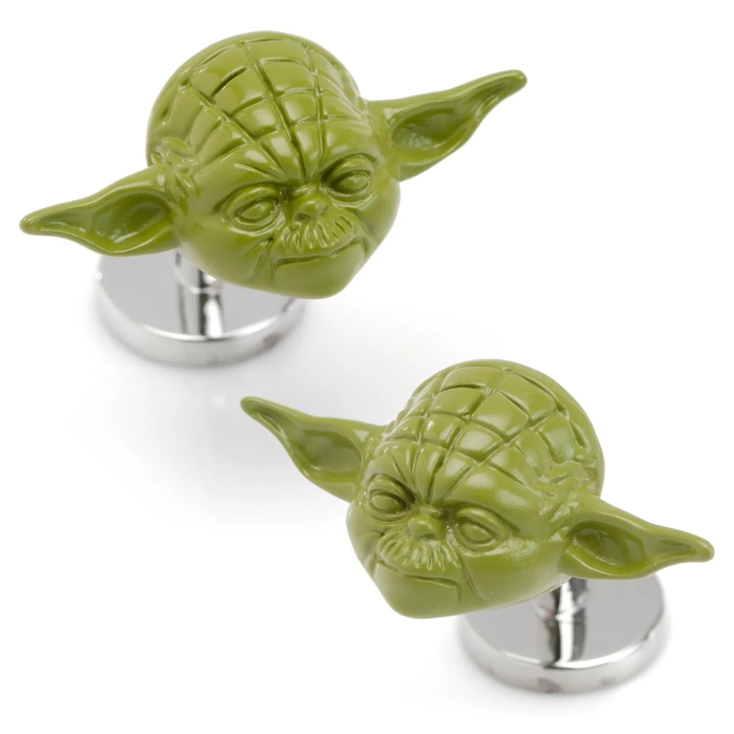 Hot 3D Yoda Cufflinks Luxury Cufflinks | Movies & Characters Cufflinks