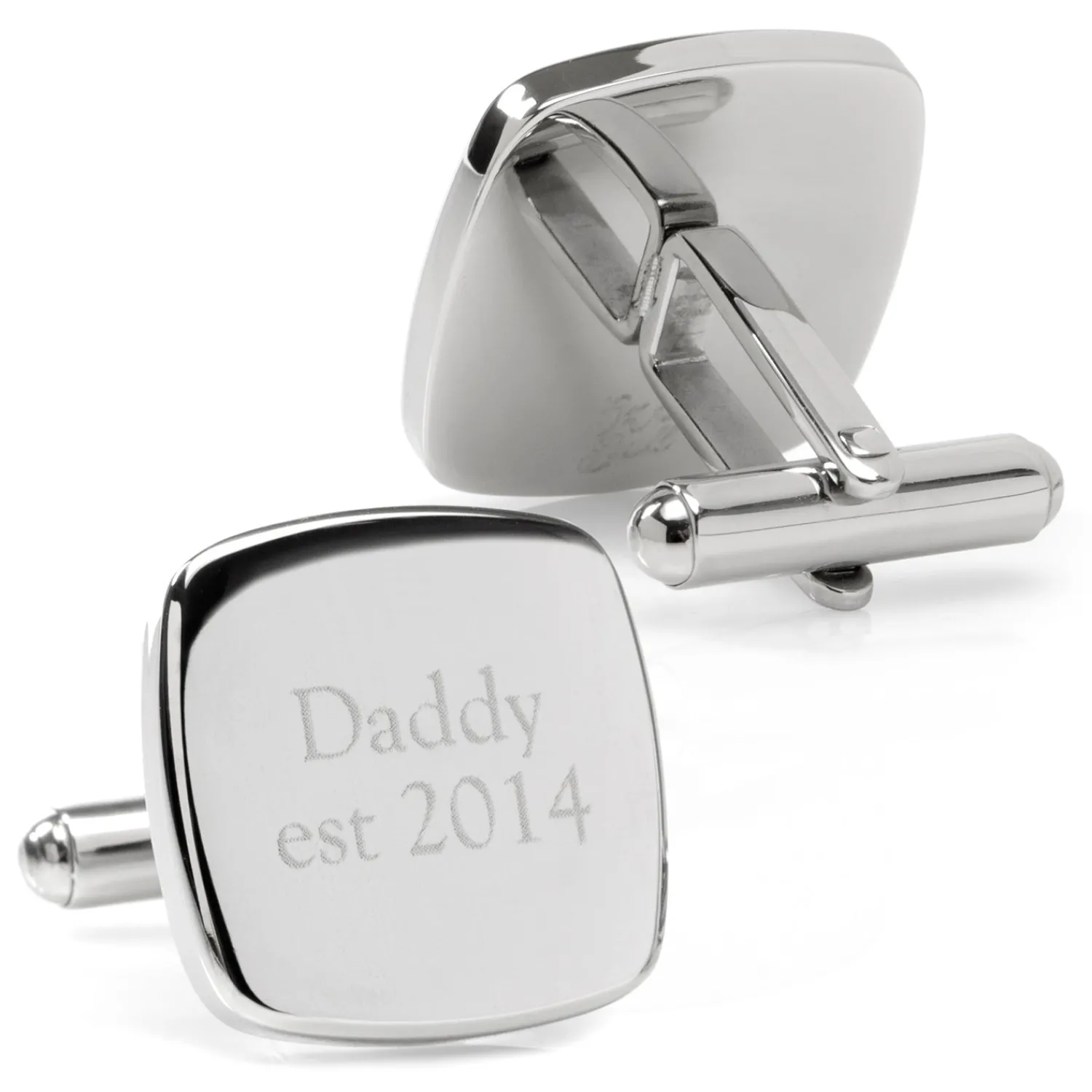 New Daddy Established Engravable Cufflinks Luxury Cufflinks | Hobbies & Interests Cufflinks