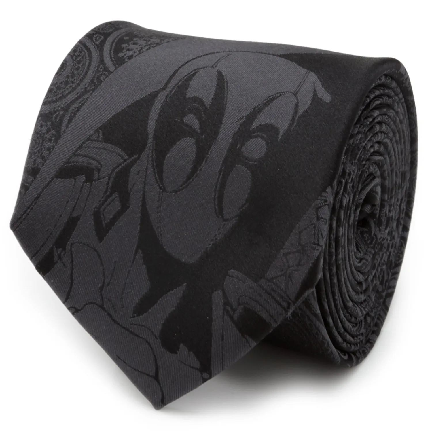 Best Deadpool Hidden Paisley Black Silk Men's Tie Marvel Ties