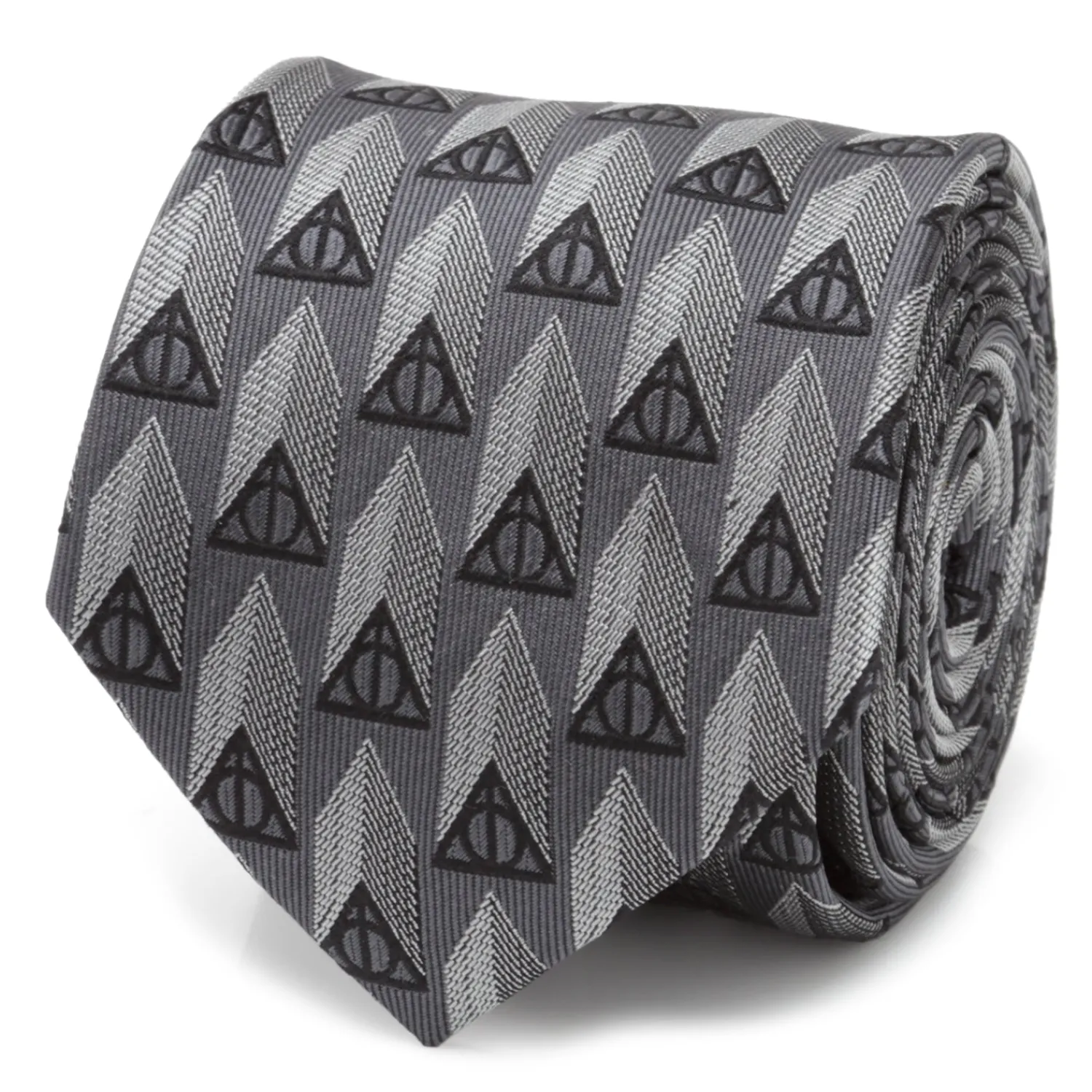 Outlet Deathly Hallows Gray Silk Men's Tie Harry Potter Ties