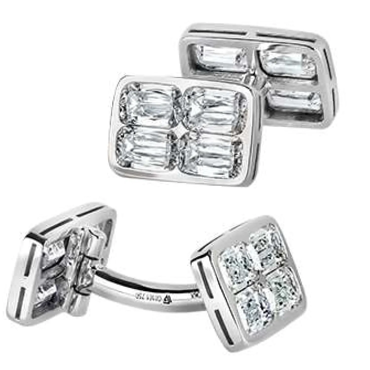 Clearance Diamond Cufflinks with Ashoka Cut Diamond Luxury Cufflinks | Hobbies & Interests Cufflinks