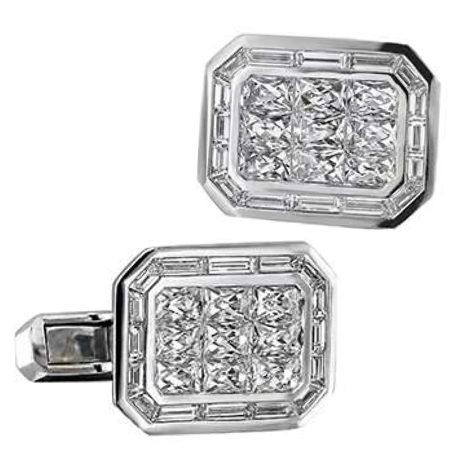 Hot Diamond Cufflinks with French Cut Diamond Luxury Cufflinks | Hobbies & Interests Cufflinks